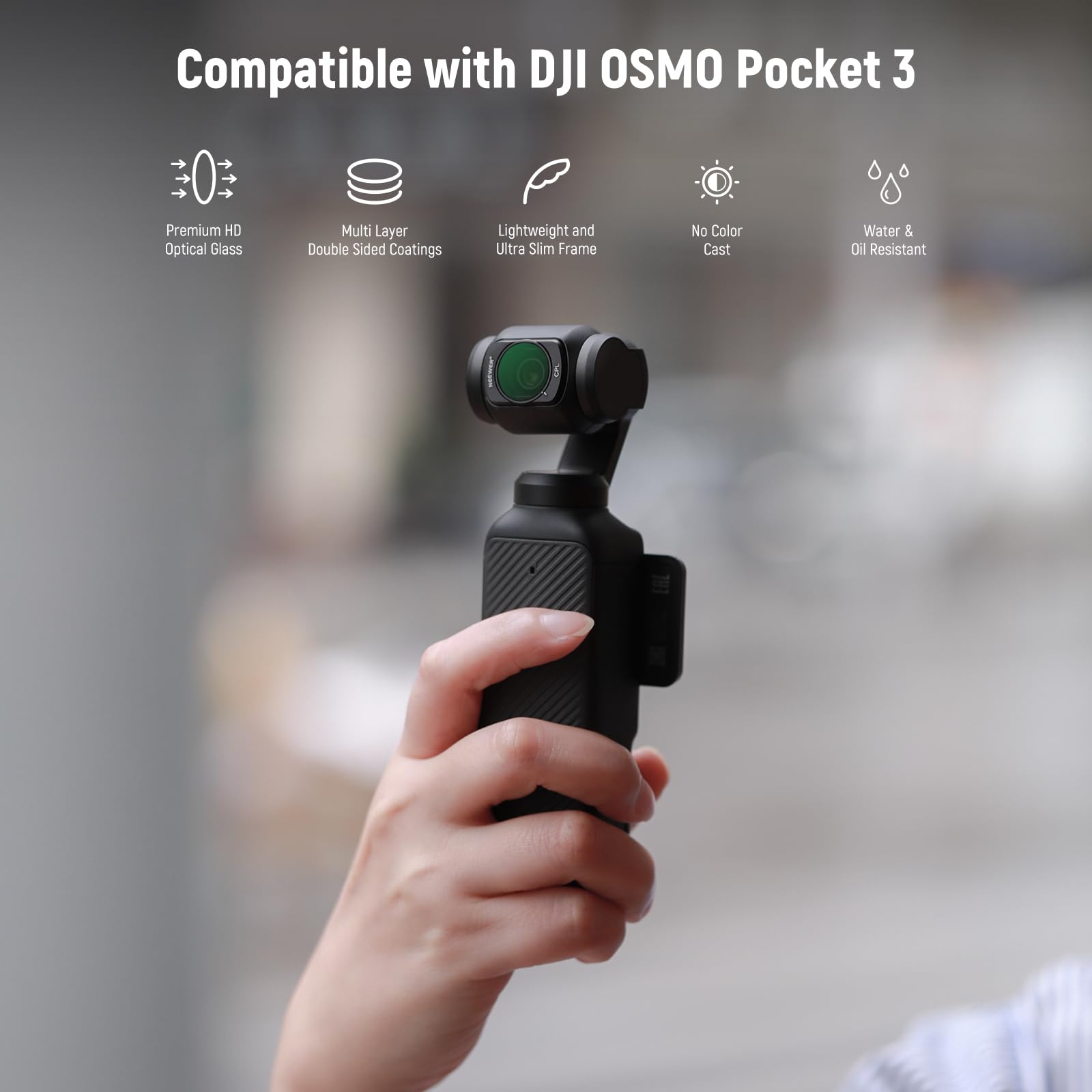 Foto 3 pulgar | Juego De Filtros Neewer Magnetic Nd Cpl Uv Para Dji Osmo Pocket 3 - Venta Internacional.