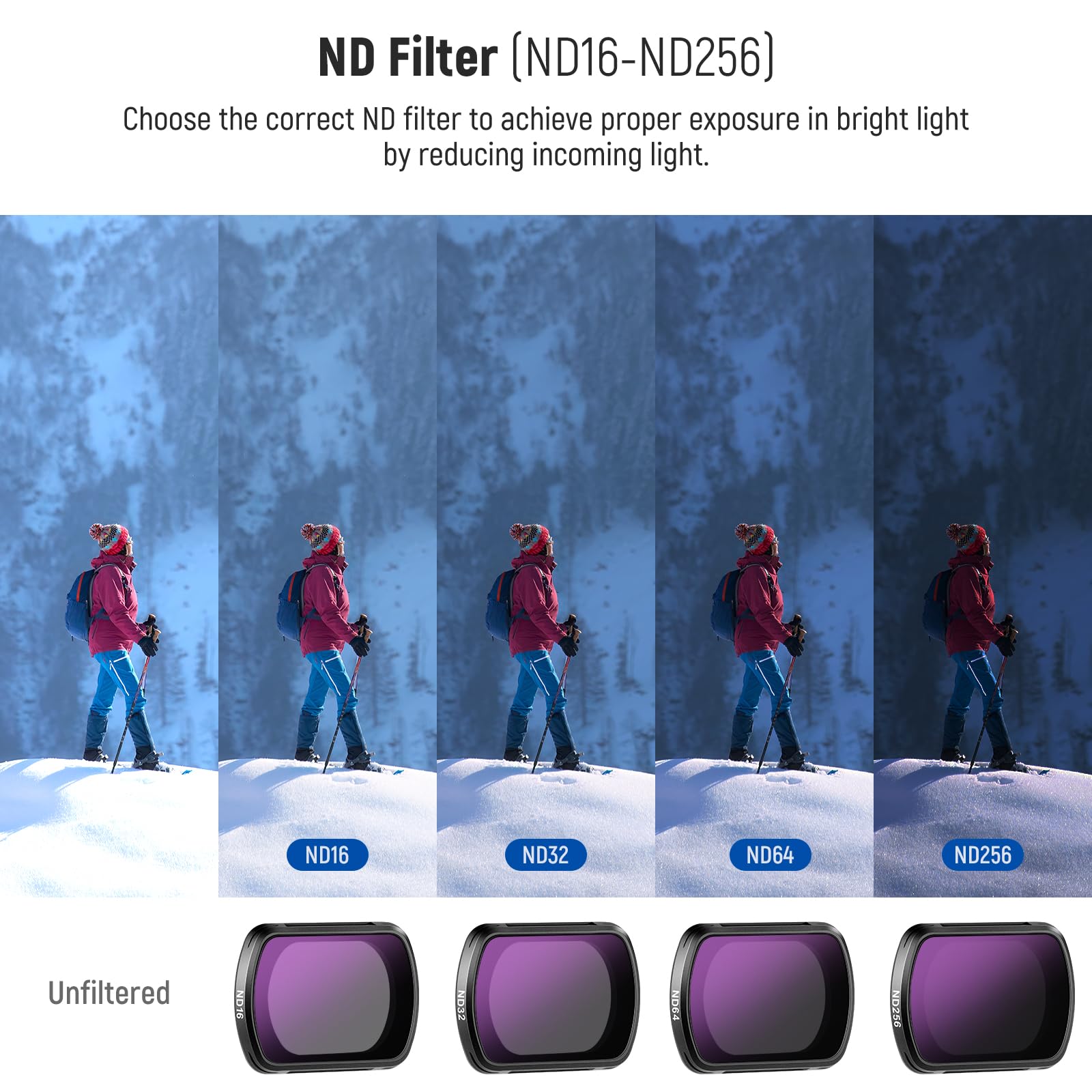 Foto 6 pulgar | Juego De Filtros Neewer Magnetic Nd Cpl Uv Para Dji Osmo Pocket 3 - Venta Internacional.