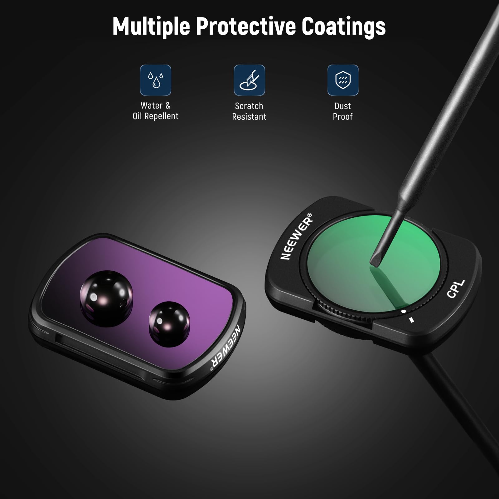 Foto 8 pulgar | Juego De Filtros Neewer Magnetic Nd Cpl Uv Para Dji Osmo Pocket 3 - Venta Internacional.