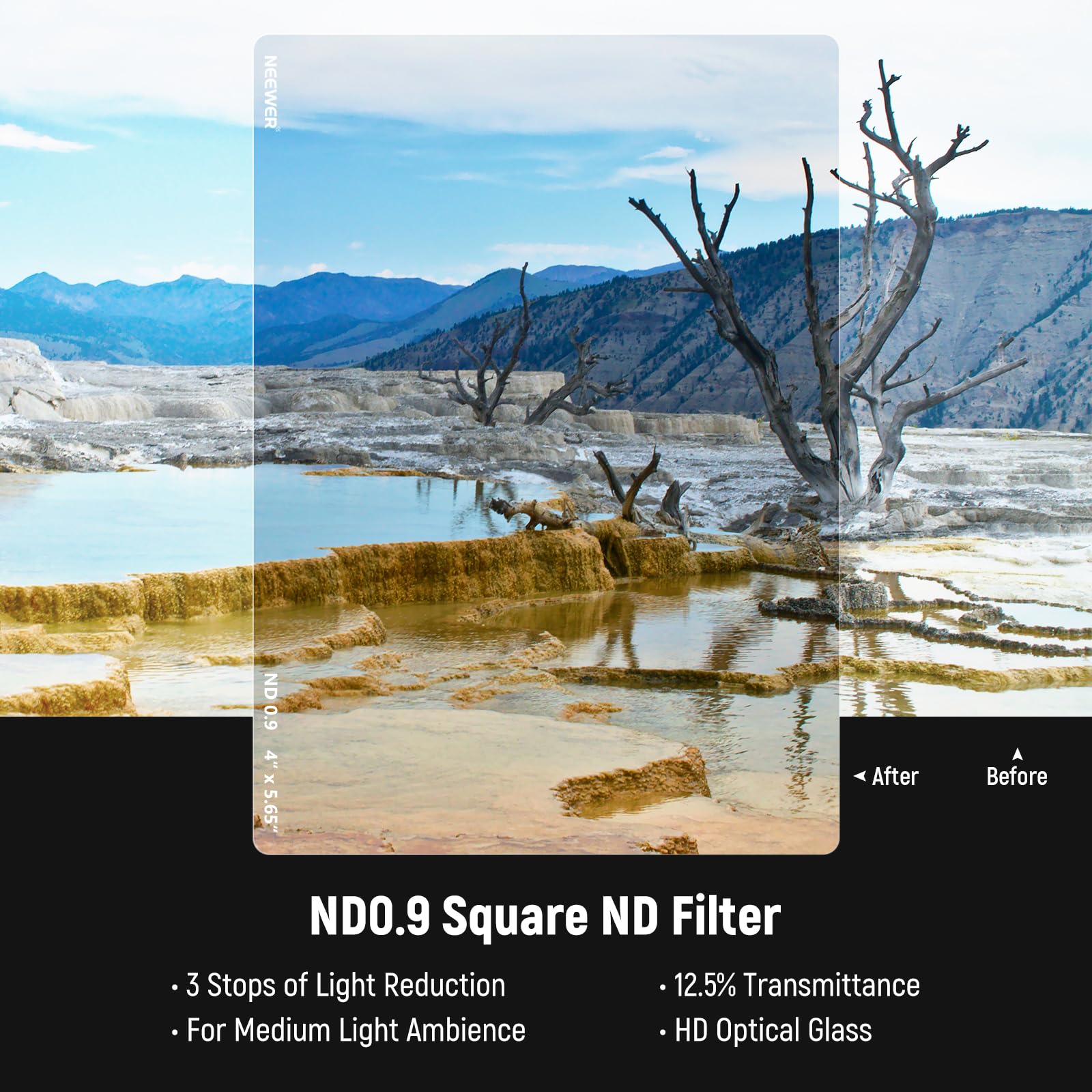 Foto 4 pulgar | Nd Filter Neewer De 4 X 5,65 3/6 Topes Cuadrados Para Caja Mate - Venta Internacional.