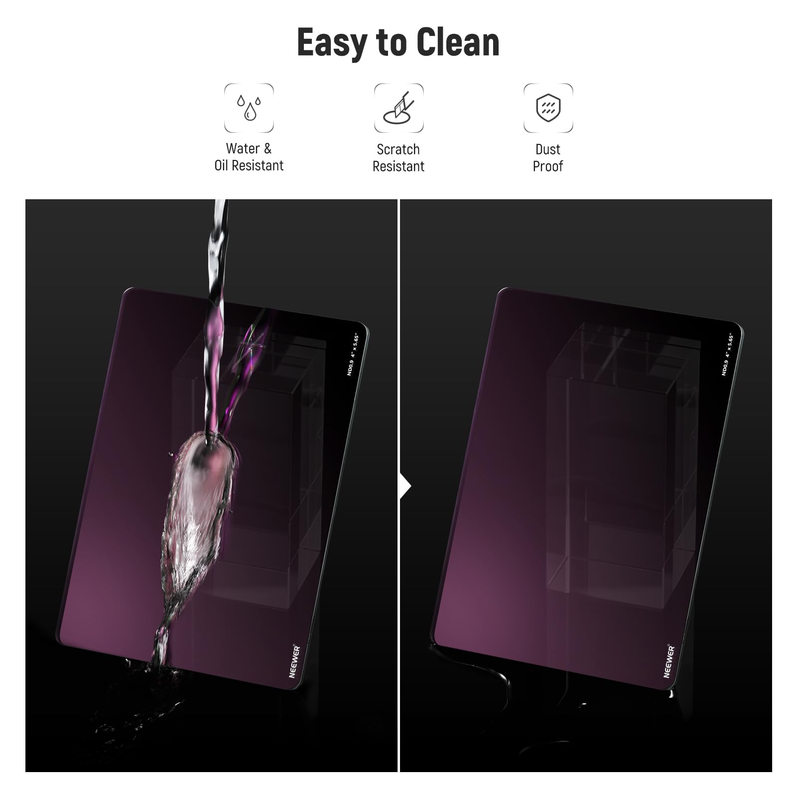 Foto 6 | Nd Filter Neewer De 4 X 5,65 3/6 Topes Cuadrados Para Caja Mate - Venta Internacional.