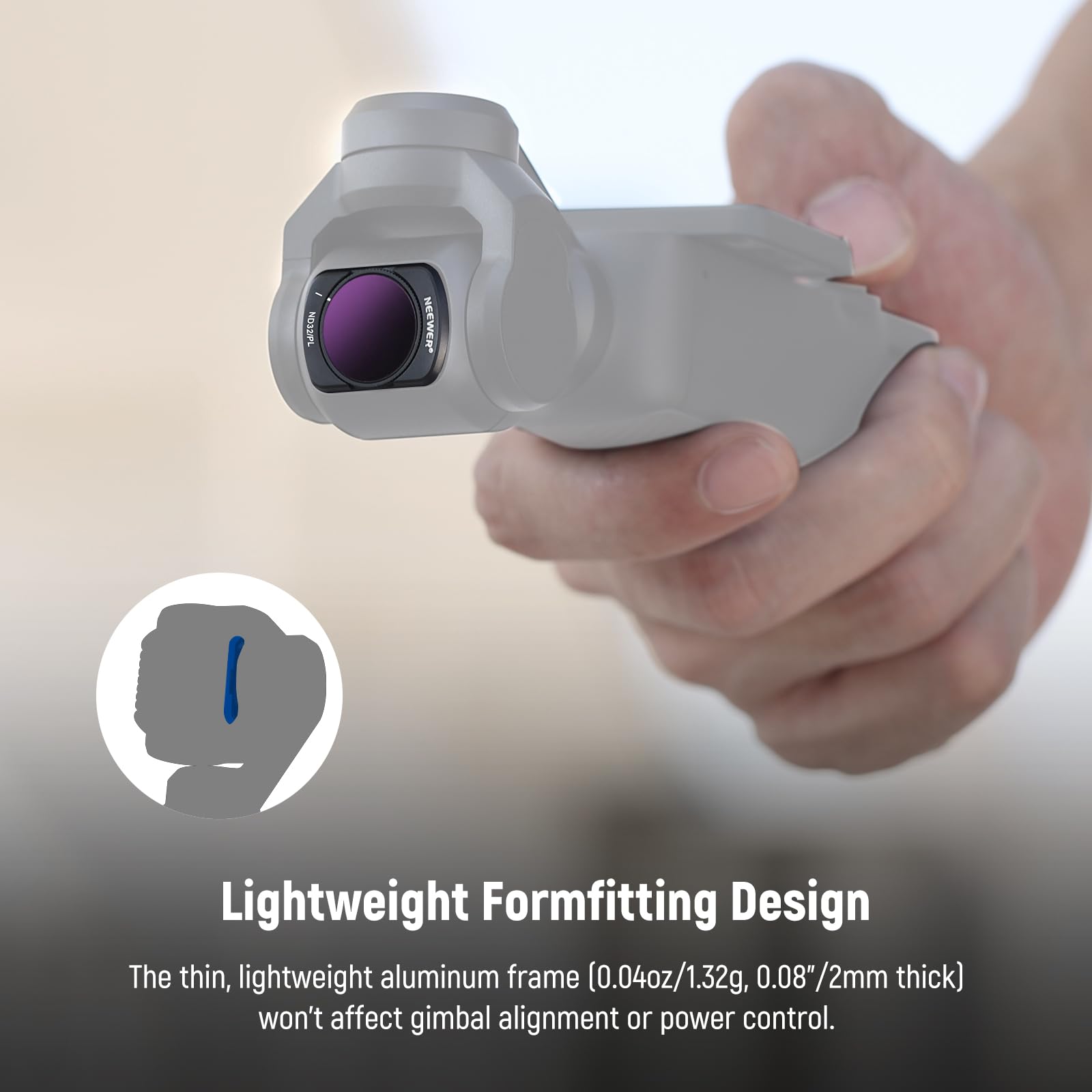Foto 6 pulgar | Juego De Filtros Neewer Magnetic Nd/pl Para Dji Osmo Pocket 3 - Venta Internacional.
