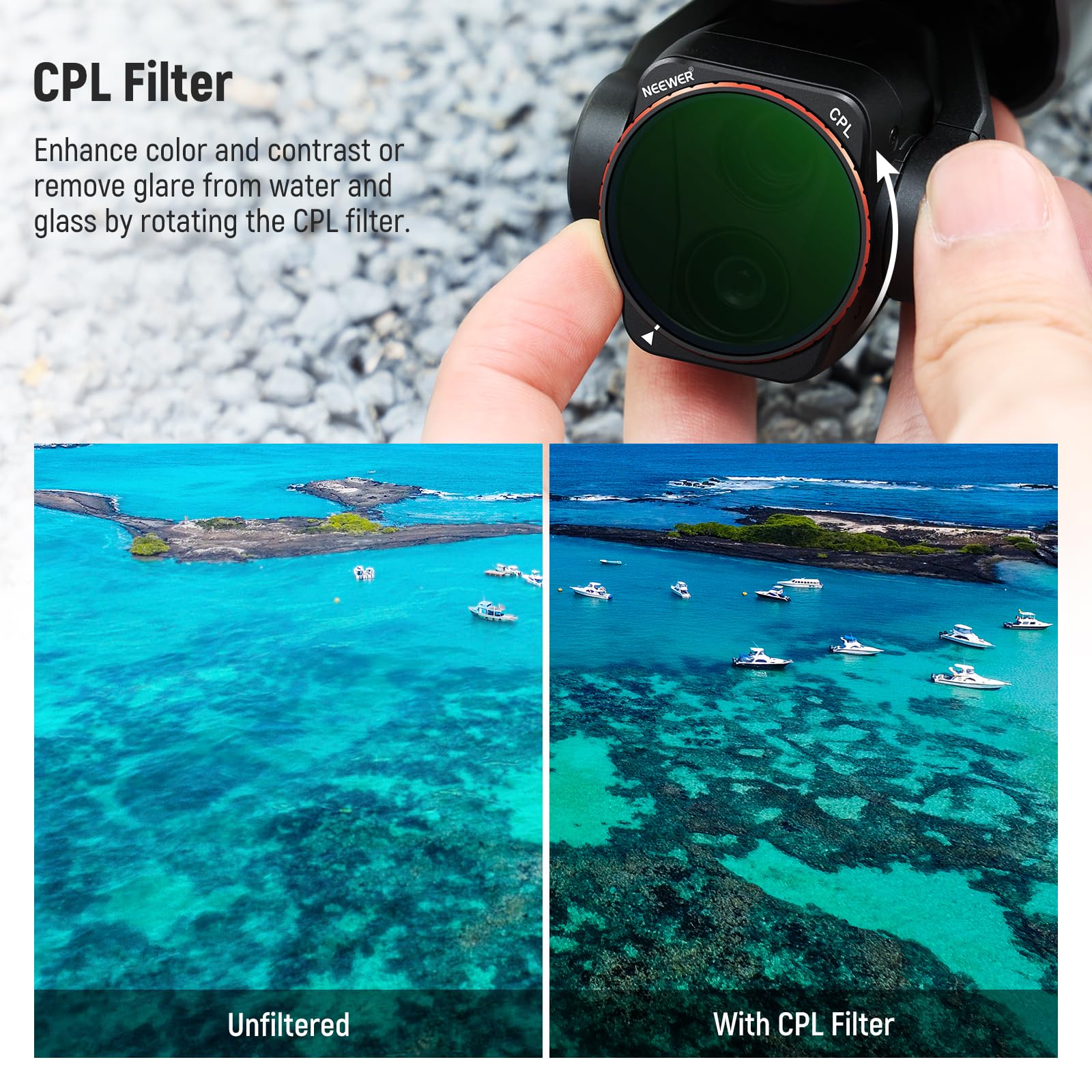 Foto 4 pulgar | Juego De Filtros Neewer Nd8 Nd16 Nd32 Nd64 Uv Cpl Para Dji Air 3 - Venta Internacional.