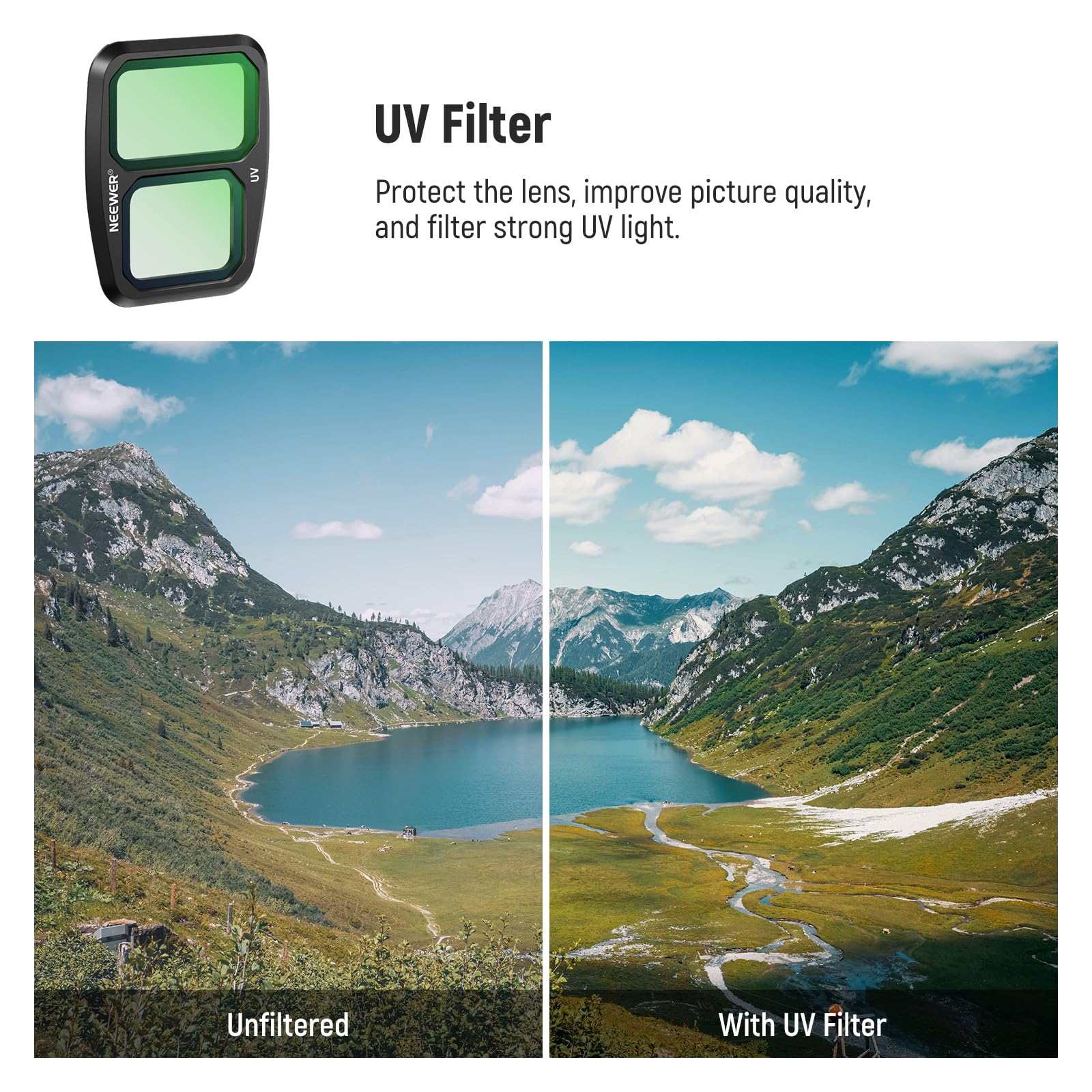Foto 5 pulgar | Juego De Filtros Neewer Nd8 Nd16 Nd32 Nd64 Uv Cpl Para Dji Air 3 - Venta Internacional.
