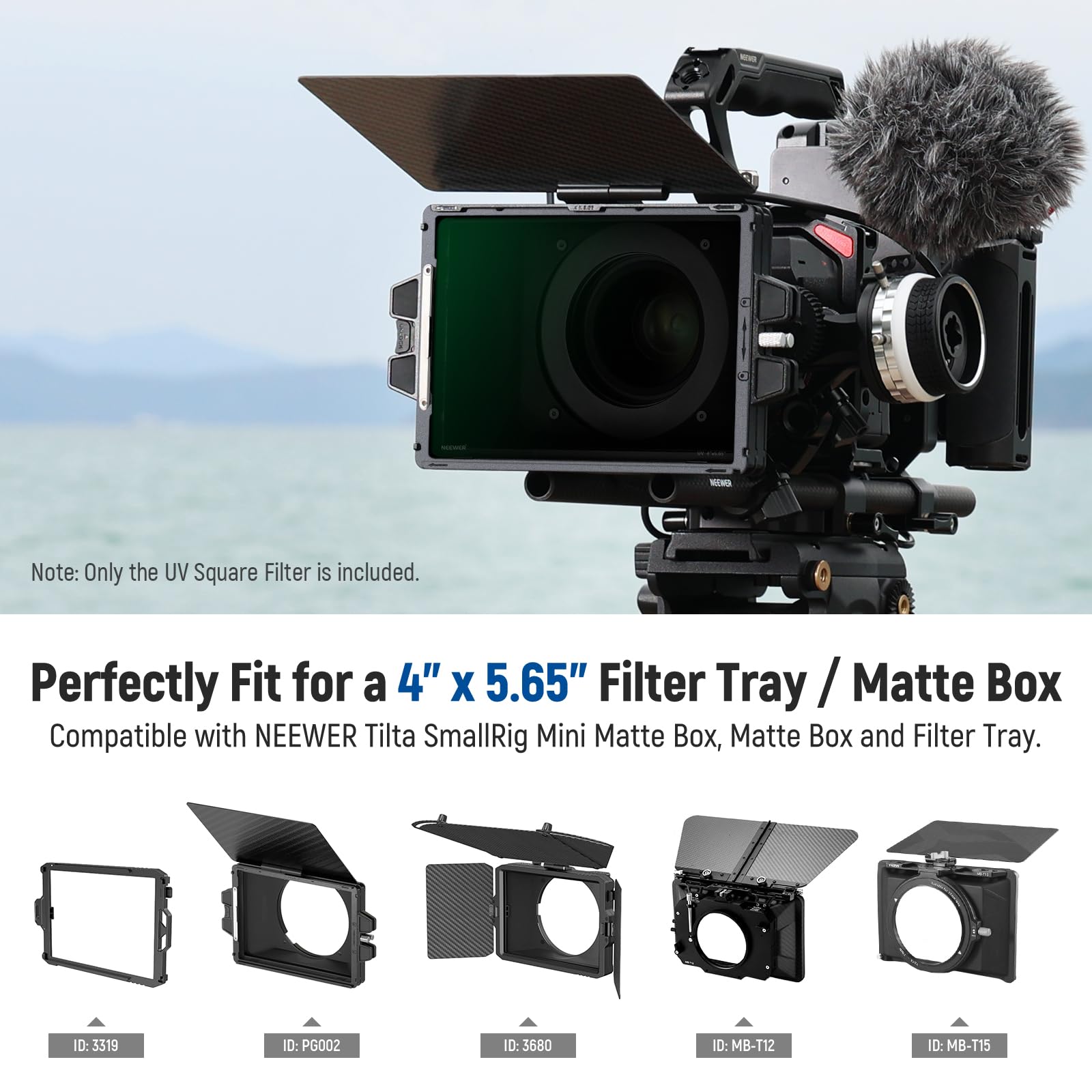 Foto 4 pulgar | Filtro Uv Neewer 4x5.65 Square Para Cinema Matte Box - Venta Internacional.