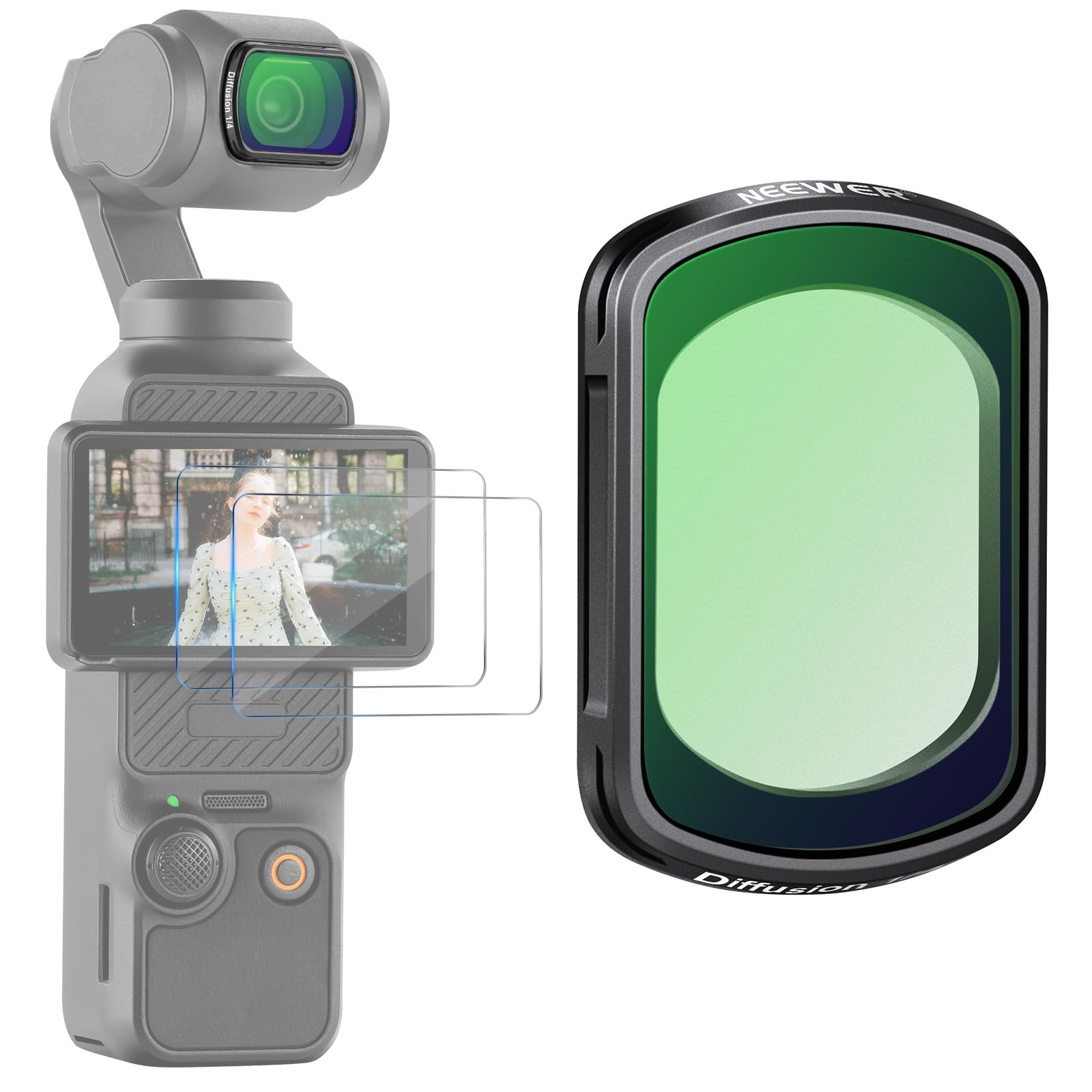 Foto 2 pulgar | Filtro De Lente Neewer Magnetic Black Diffusion 1/4 Para Dji Osmo Pocket 3 - Venta Internacional.