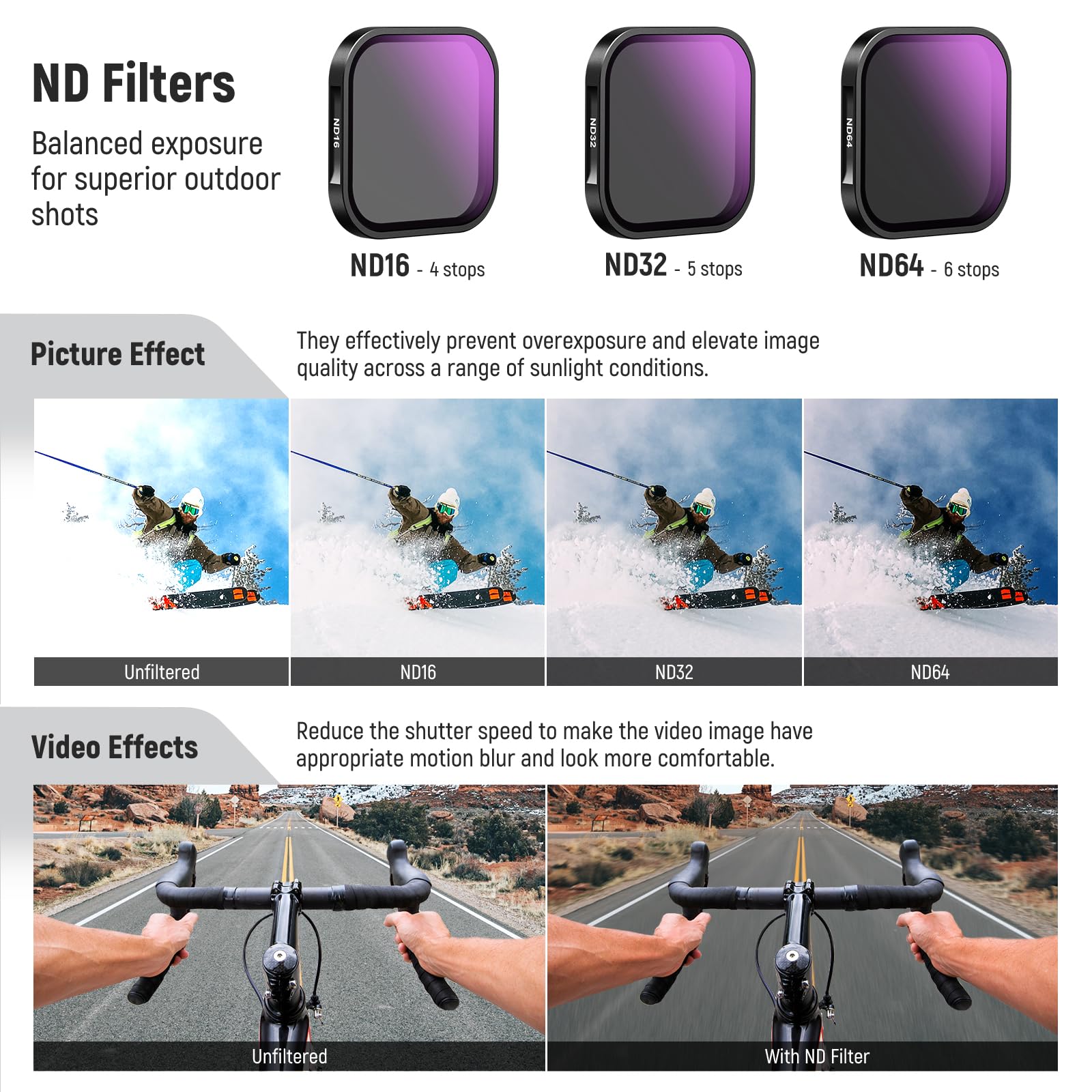 Foto 5 pulgar | Juego De Filtros Neewer Nd Y Cpl Compatible Con Insta360 Ace Pro - Venta Internacional.