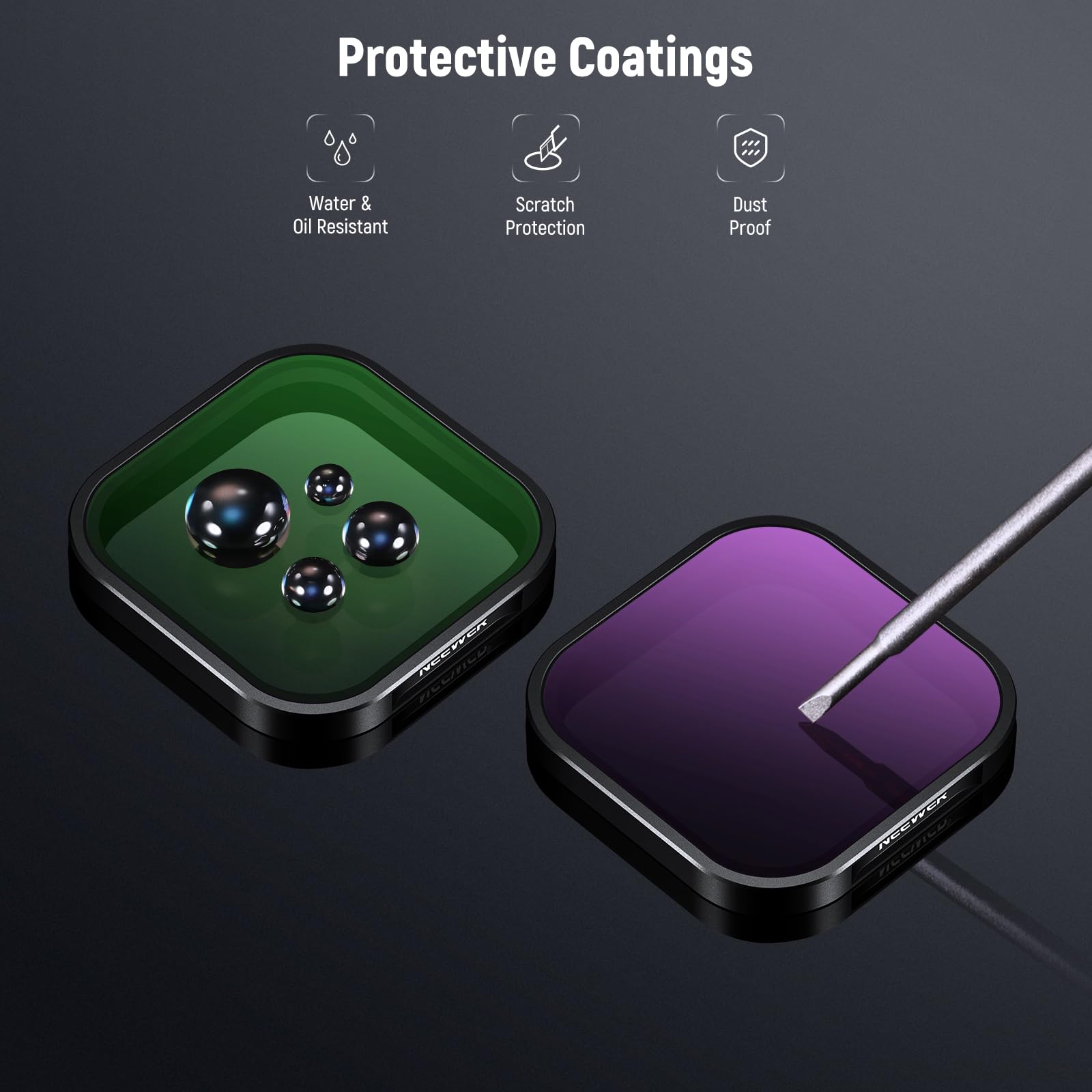 Foto 7 | Juego De Filtros Neewer Nd Y Cpl Compatible Con Insta360 Ace Pro - Venta Internacional.