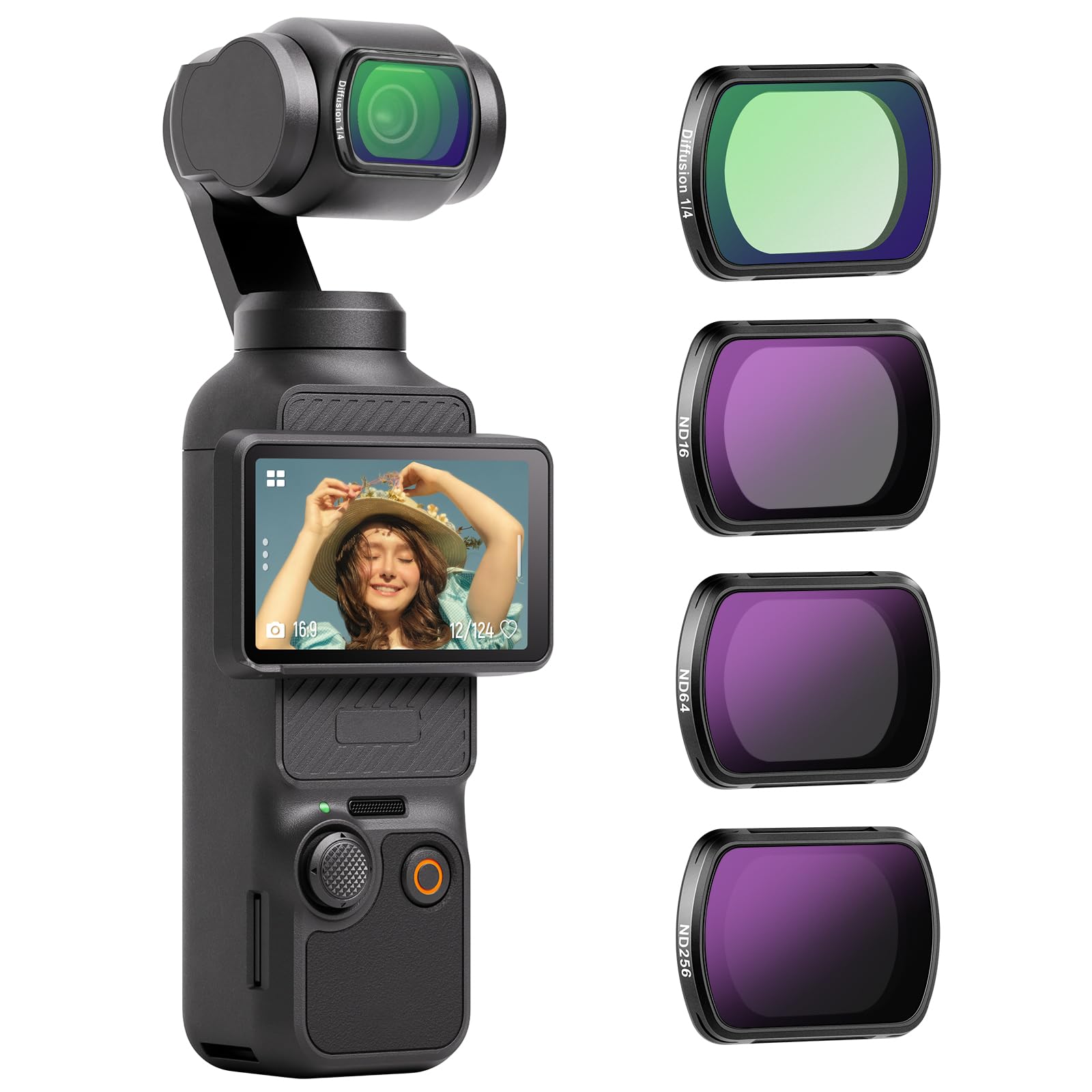 Foto 2 pulgar | Kit De Filtros Neewer Magnetic Nd&black Diffusion Para Dji Osmo Pocket 3 - Venta Internacional.