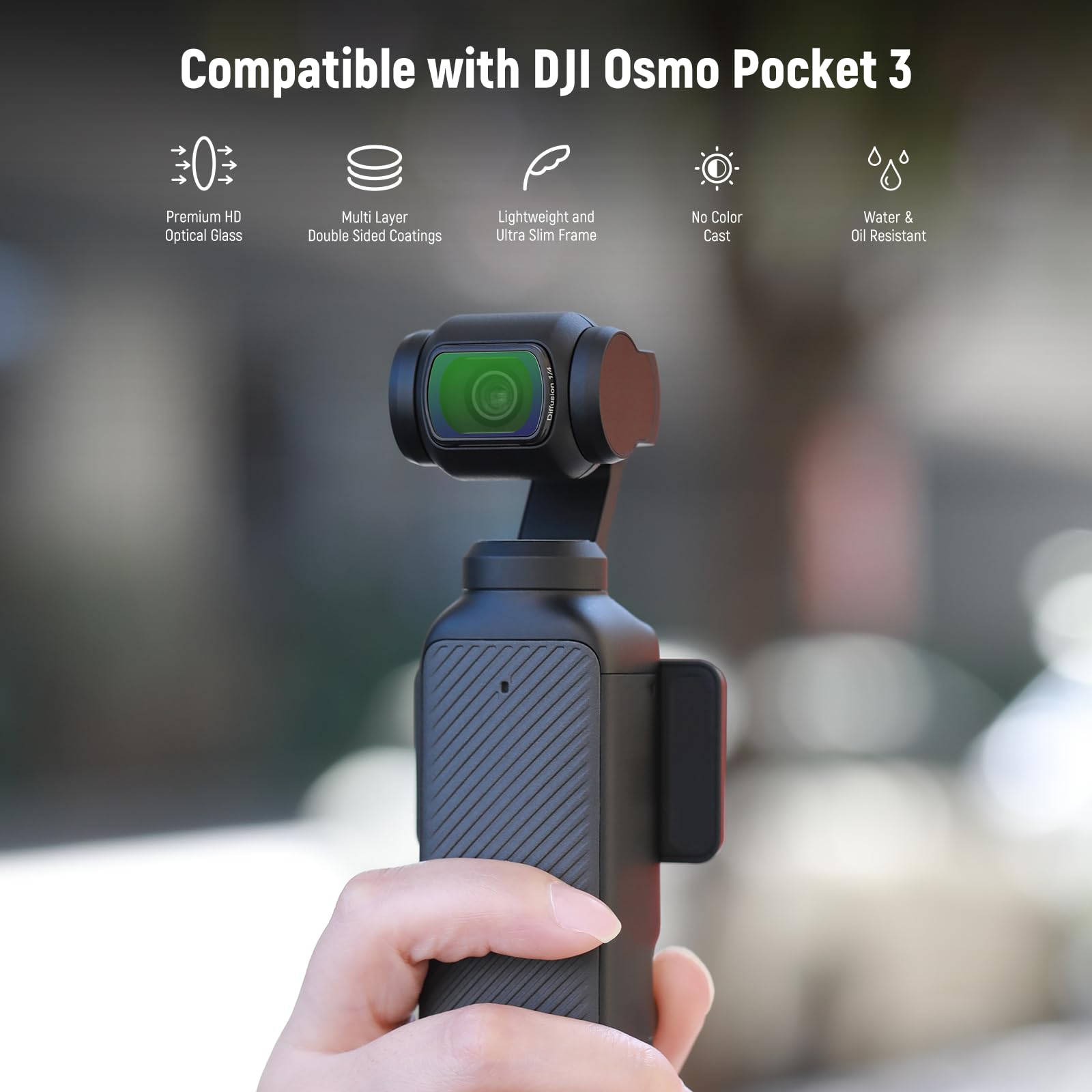 Foto 3 pulgar | Kit De Filtros Neewer Magnetic Nd&black Diffusion Para Dji Osmo Pocket 3 - Venta Internacional.
