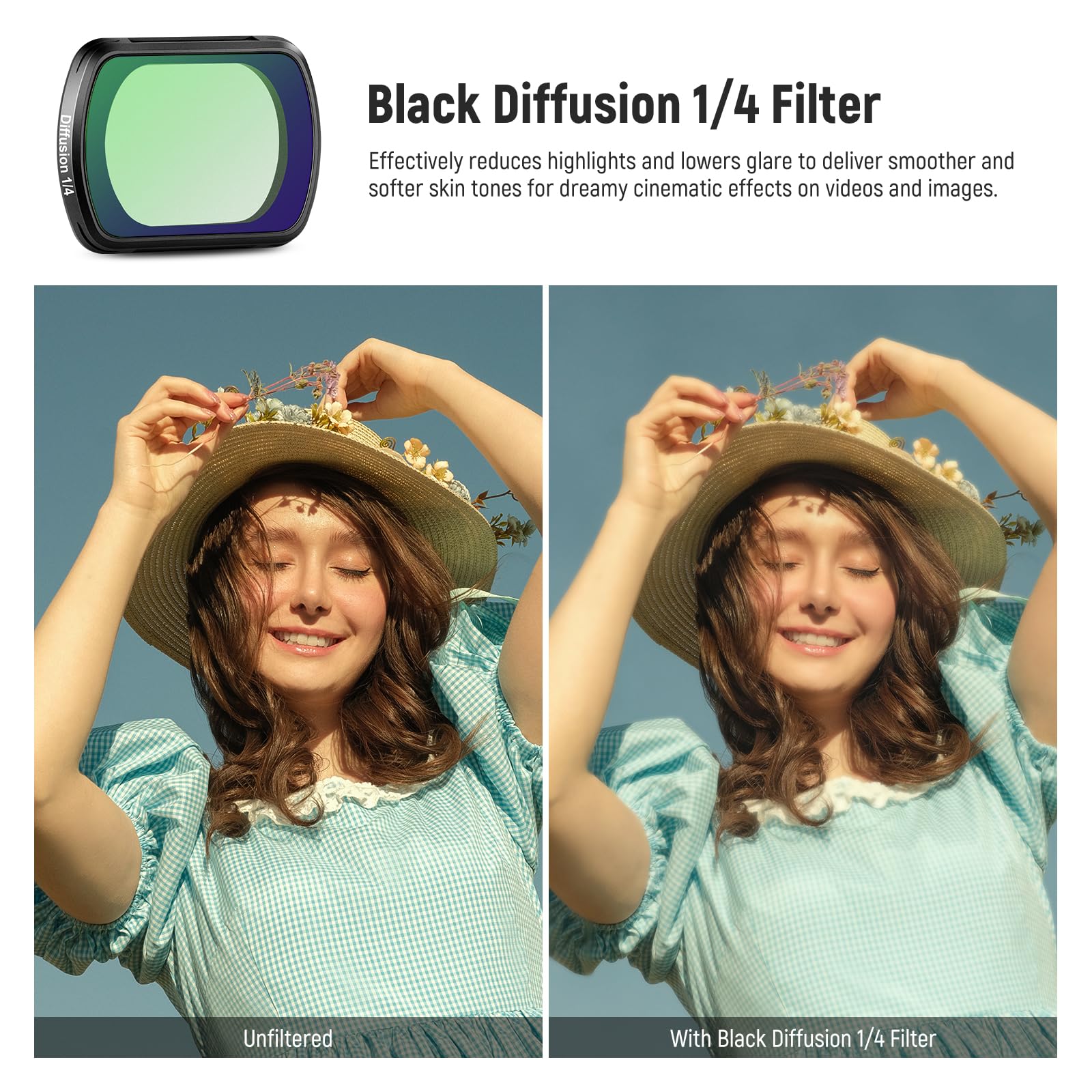 Foto 4 pulgar | Kit De Filtros Neewer Magnetic Nd&black Diffusion Para Dji Osmo Pocket 3 - Venta Internacional.