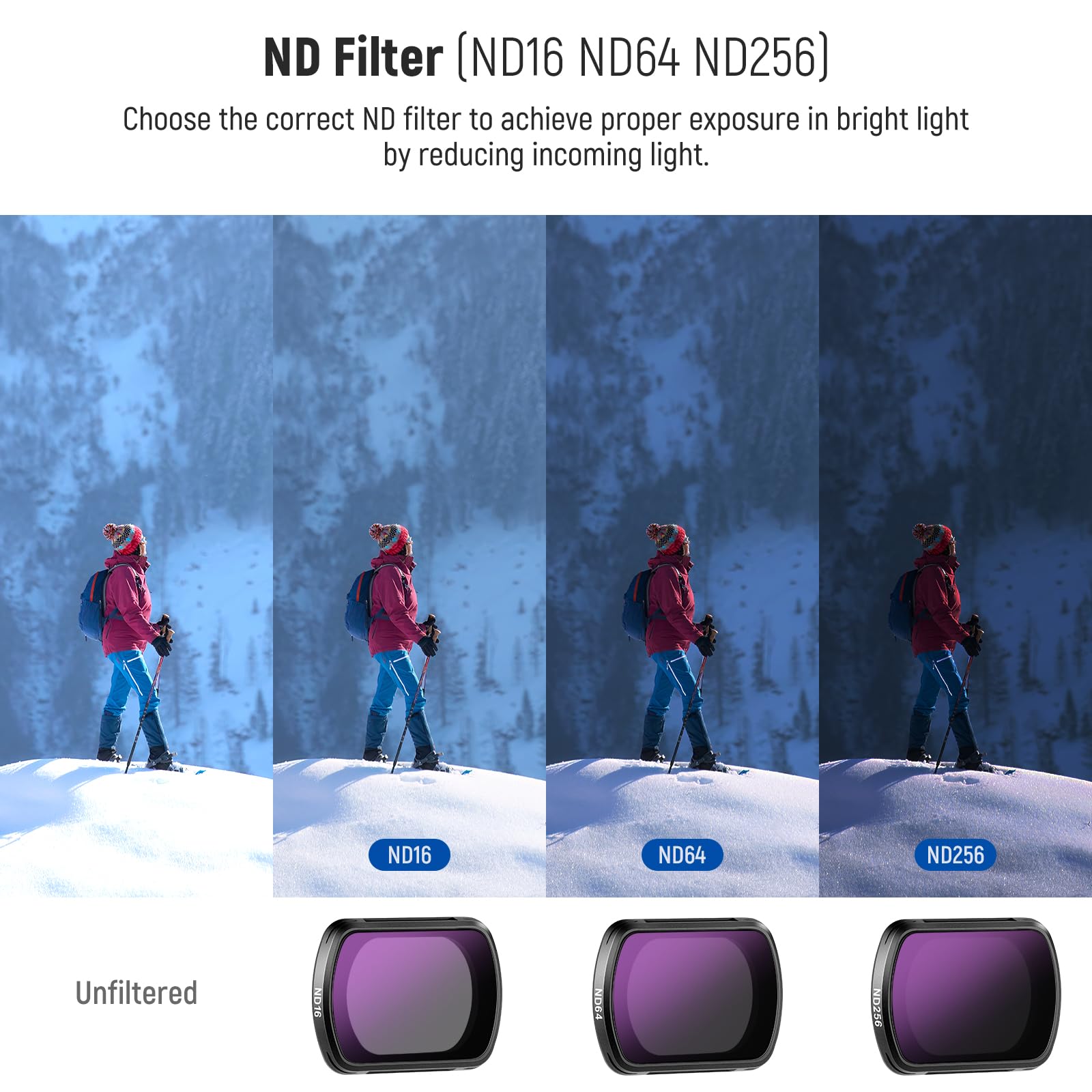 Foto 5 pulgar | Kit De Filtros Neewer Magnetic Nd&black Diffusion Para Dji Osmo Pocket 3 - Venta Internacional.