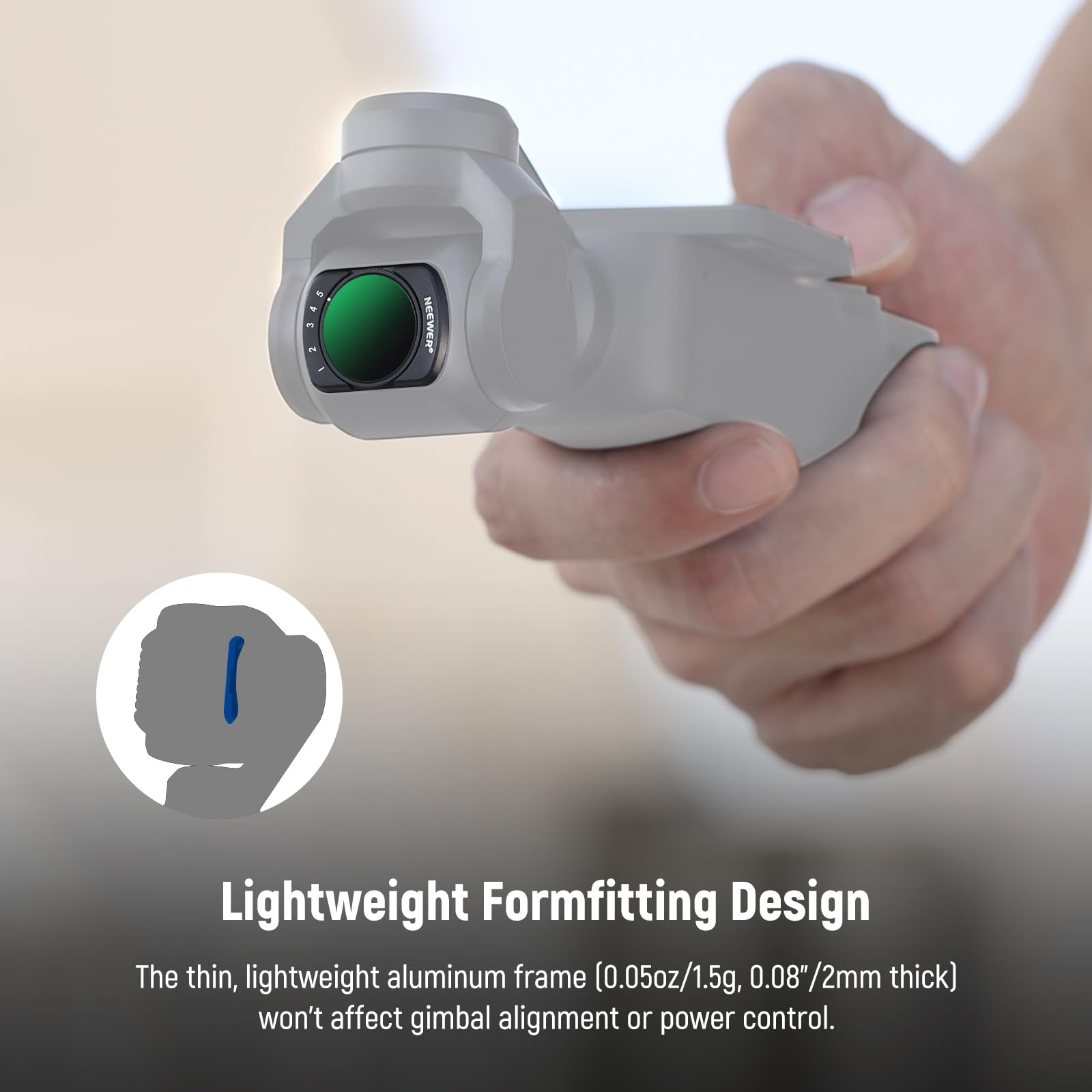 Foto 4 pulgar | Juego De Filtros Neewer Magnetic Nd Compatibles Con Dji Osmo Pocket 3 - Venta Internacional.