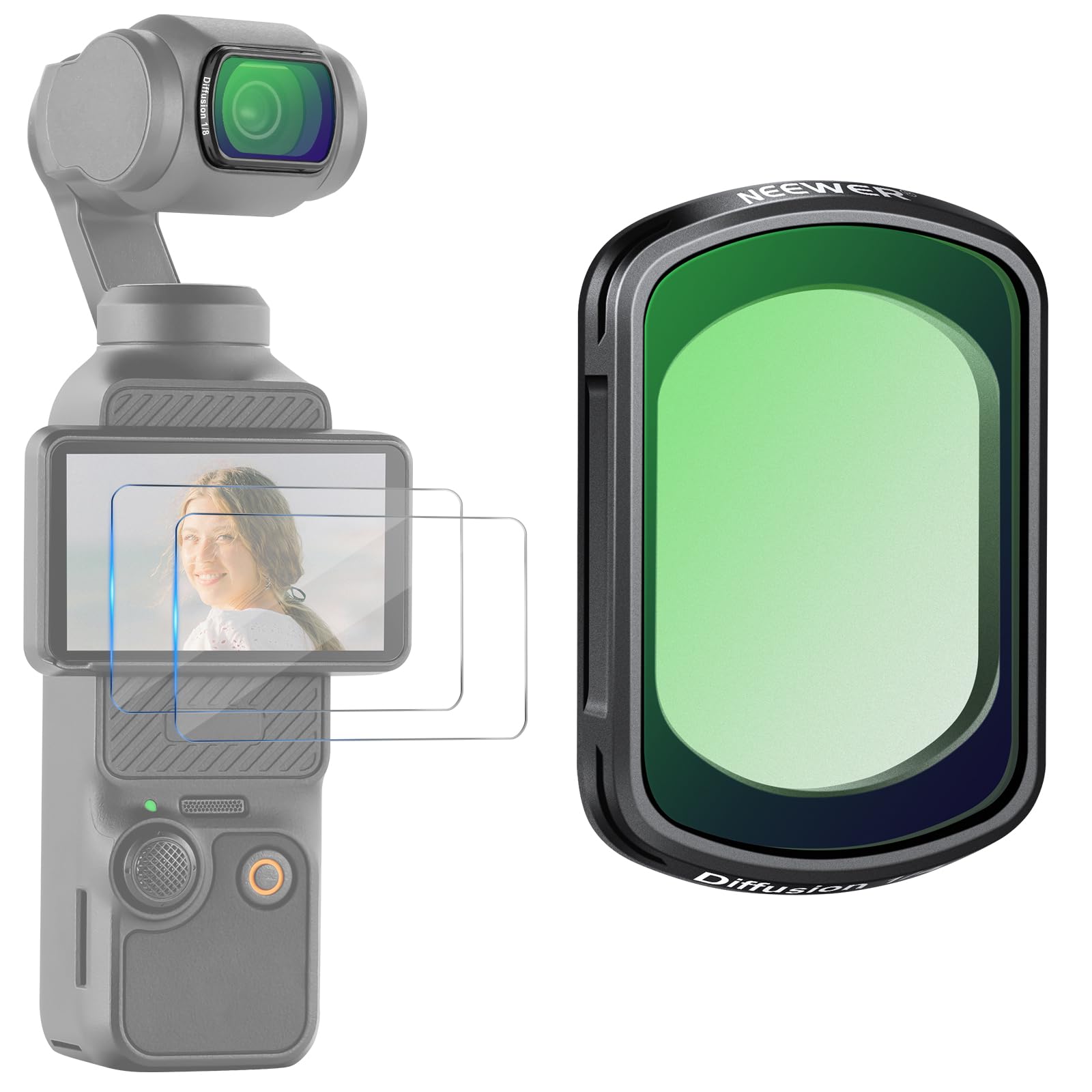 Foto 2 pulgar | Filtro Neewer Magnetic Black Mist Diffusion 1/8 Para Dji Osmo Pocket 3 - Venta Internacional.