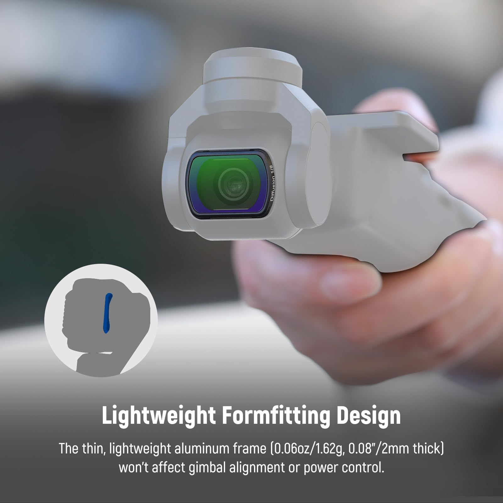 Foto 7 pulgar | Filtro Neewer Magnetic Black Mist Diffusion 1/8 Para Dji Osmo Pocket 3 - Venta Internacional.