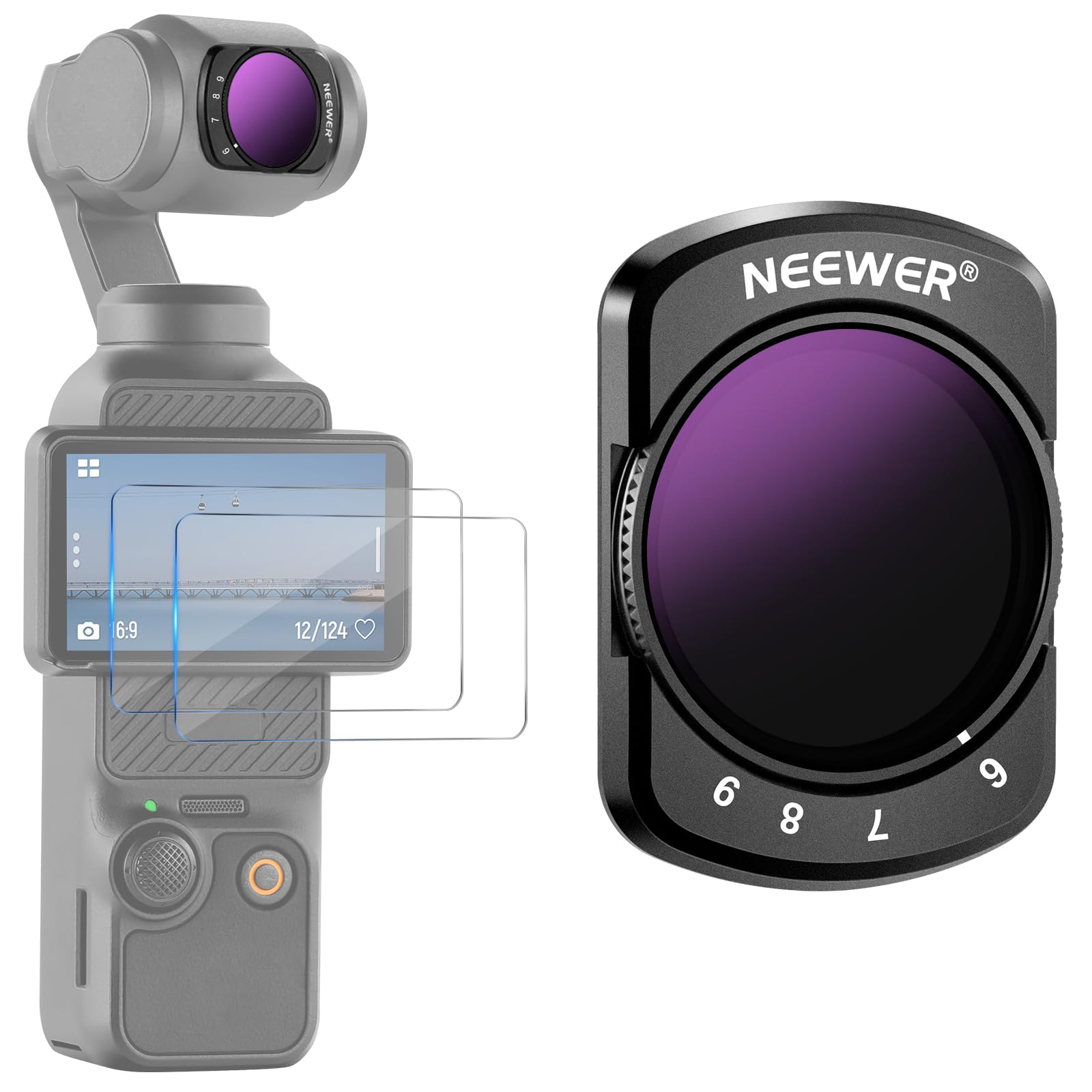 Foto 2 pulgar | Filtro Variable Nd64-512 Neewer Compatible Con Dji Osmo Pocket 3 - Venta Internacional.