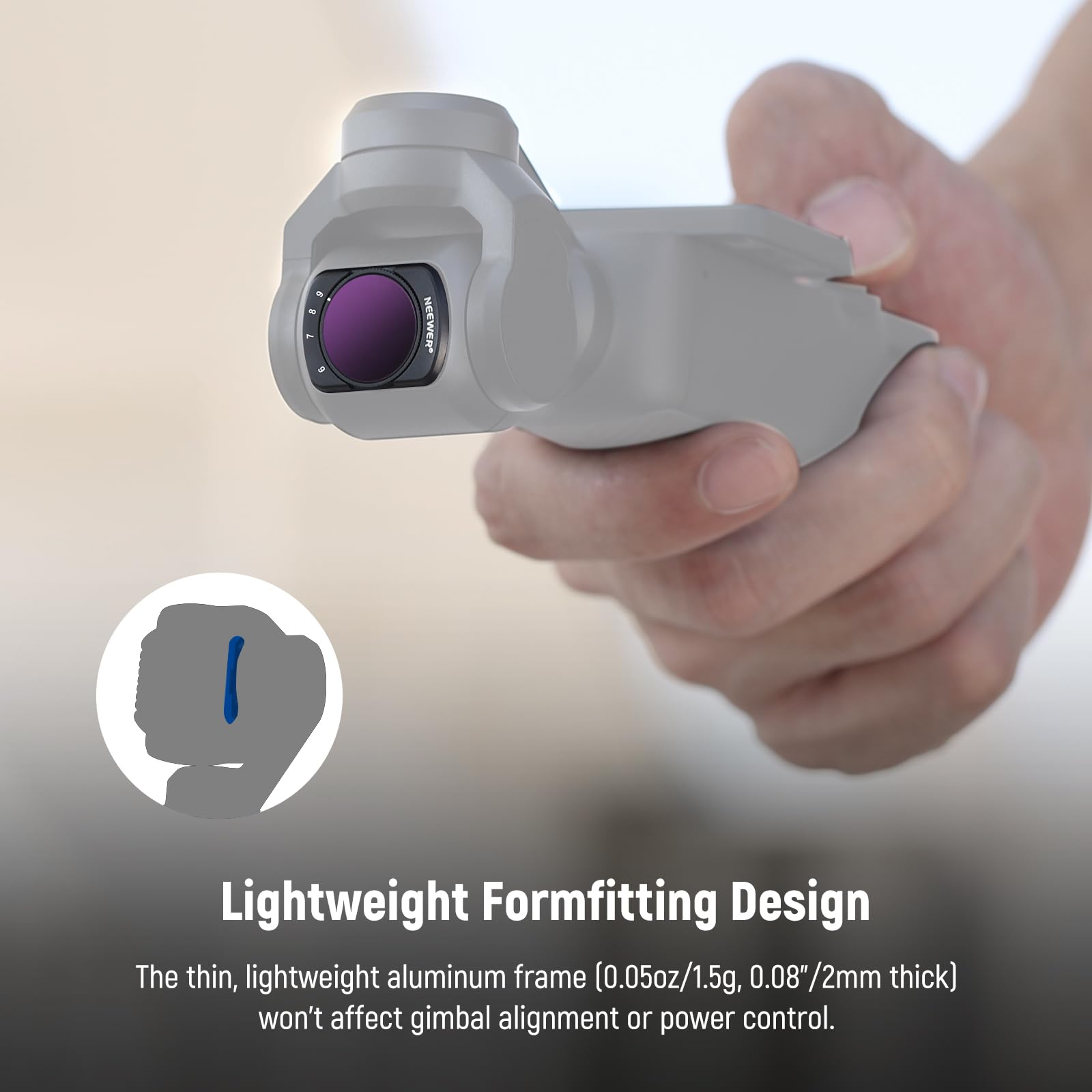 Foto 6 pulgar | Filtro Variable Nd64-512 Neewer Compatible Con Dji Osmo Pocket 3 - Venta Internacional.