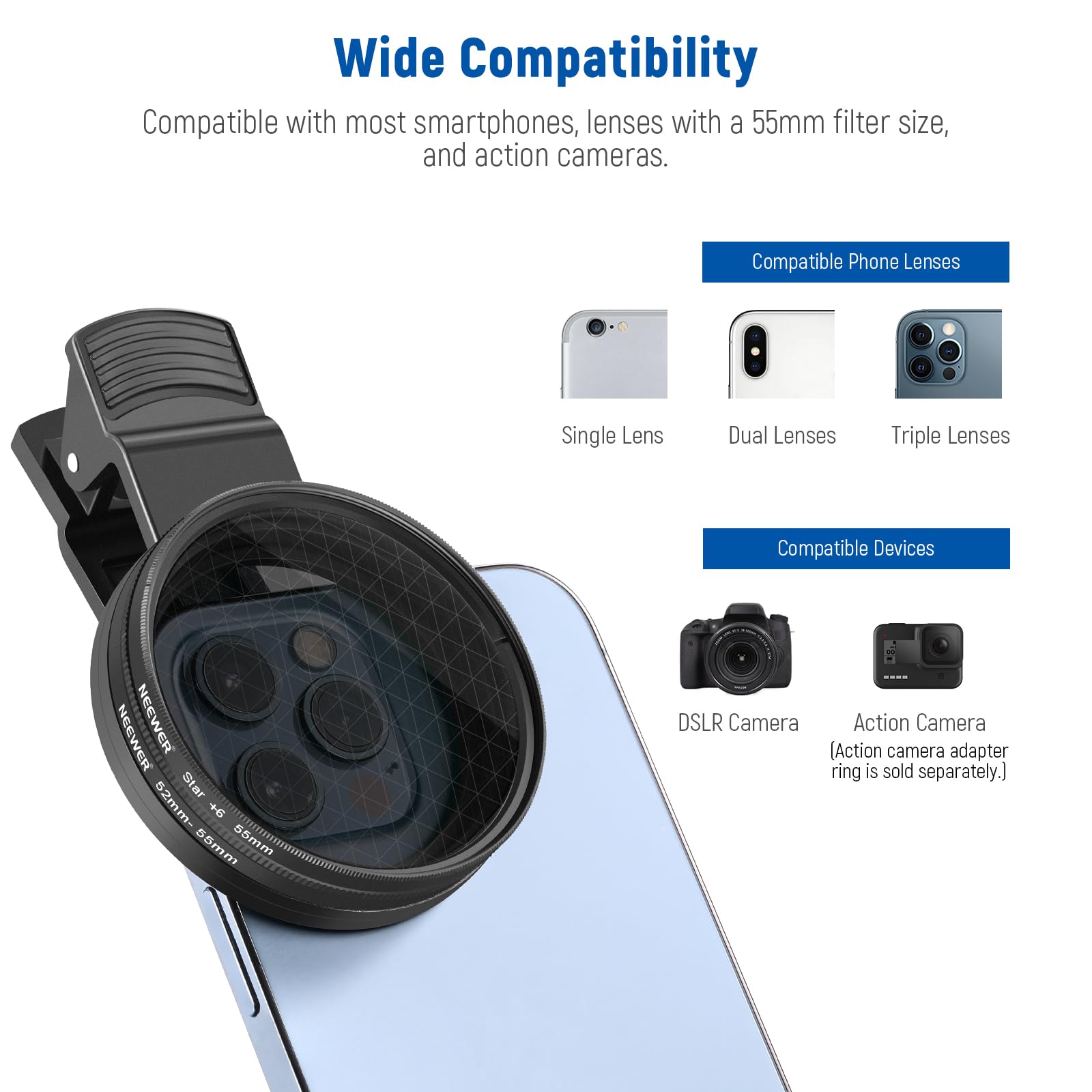 Foto 6 pulgar | Kit De Filtros Neewer 55 Mm Con Cpl, Nd32, Star, 4 Colores Graduados - Venta Internacional.