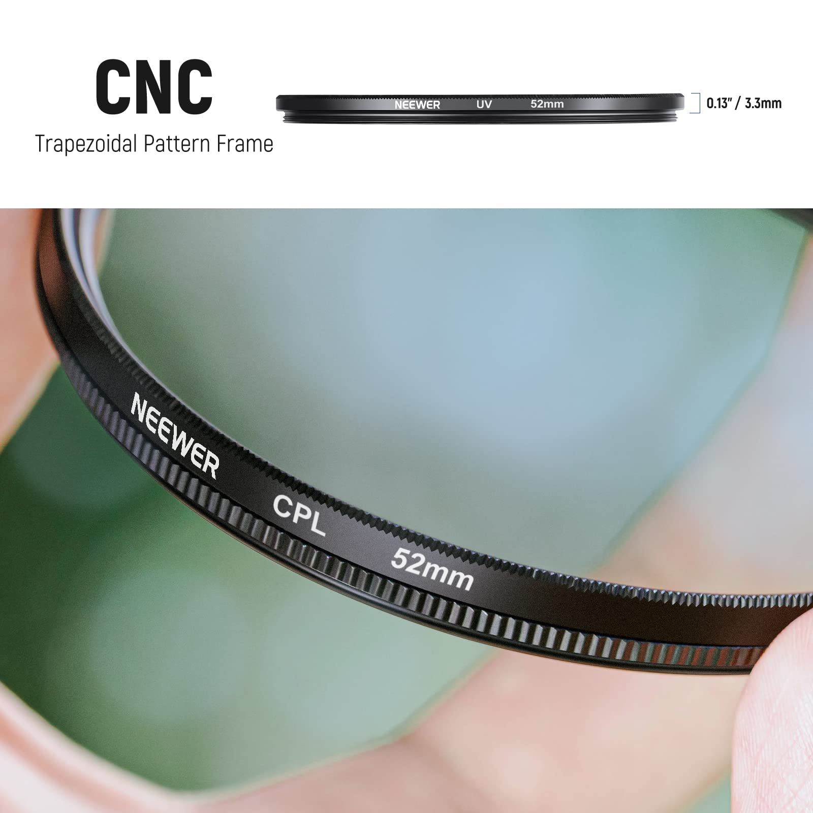 Foto 5 | Kit De Filtros De Lentes Neewer De 52 Mm Uv Cpl Fld Nd2 Nd4 Nd8 Con Capucha - Venta Internacional.