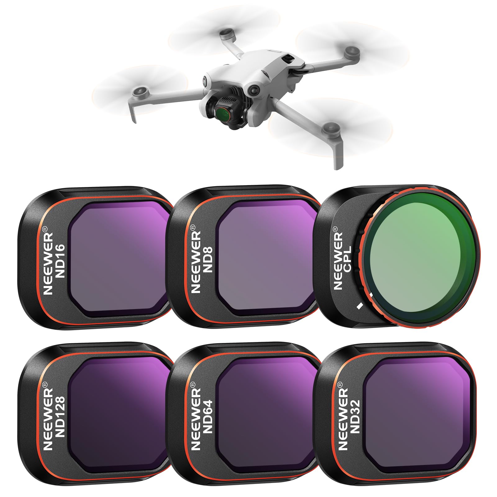Foto 2 pulgar | Juego De Filtros Neewer Snap On Nd&cpl Compatible Con Dji Mini 4 Pro - Venta Internacional.