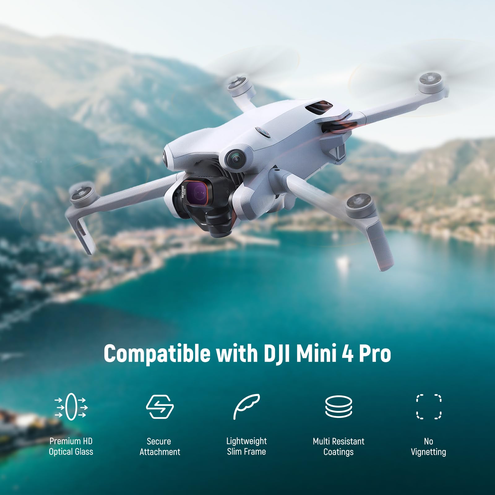 Foto 3 pulgar | Juego De Filtros Neewer Snap On Nd&cpl Compatible Con Dji Mini 4 Pro - Venta Internacional.