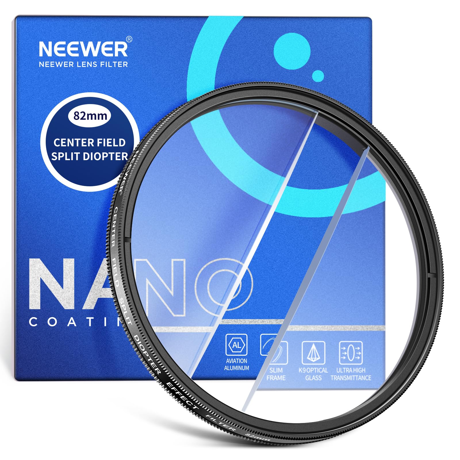 Foto 2 pulgar | Filtro De Efecto Dióptrico Neewer De 82 Mm Con División De Campo Central - Venta Internacional.