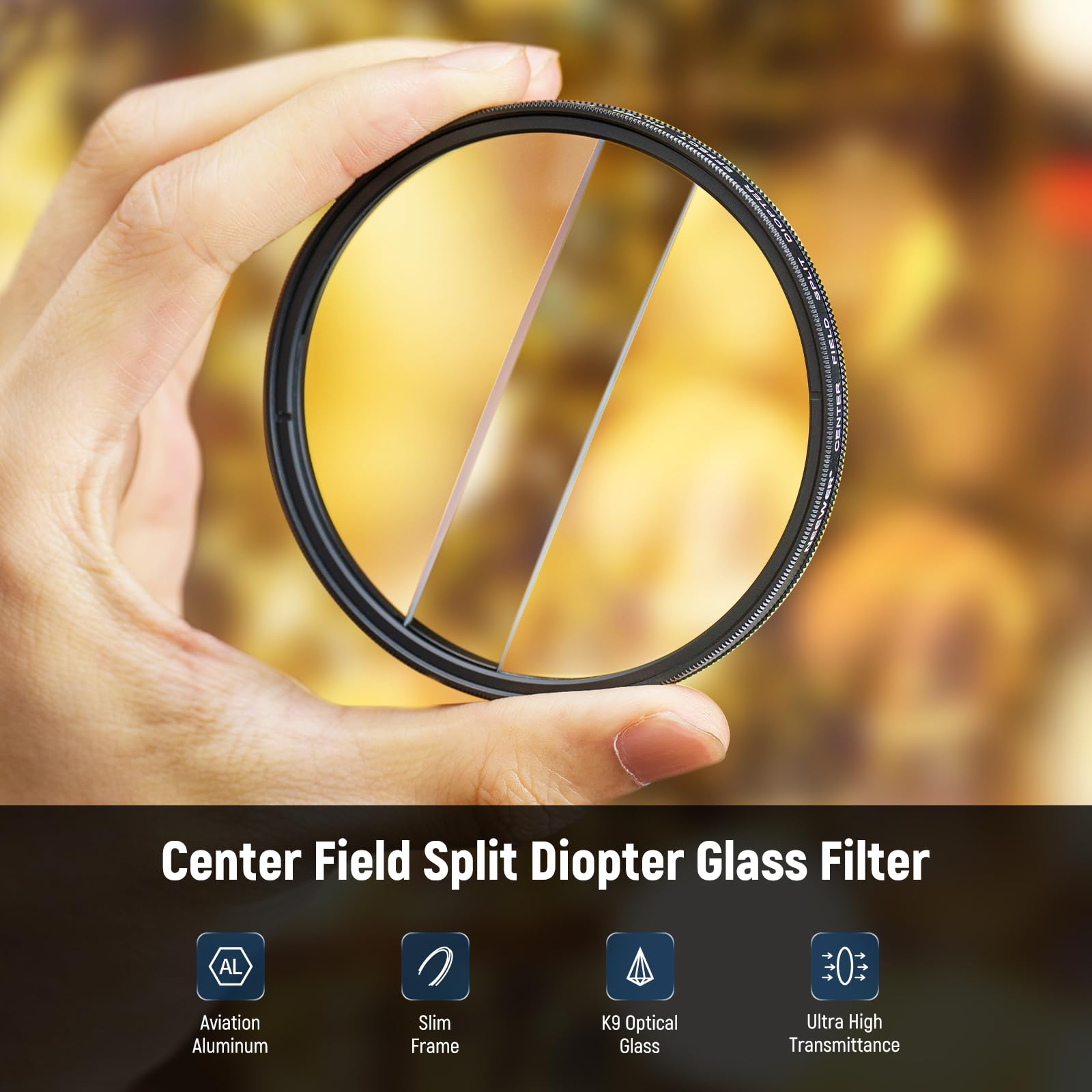 Foto 3 pulgar | Filtro De Efecto Dióptrico Neewer De 82 Mm Con División De Campo Central - Venta Internacional.