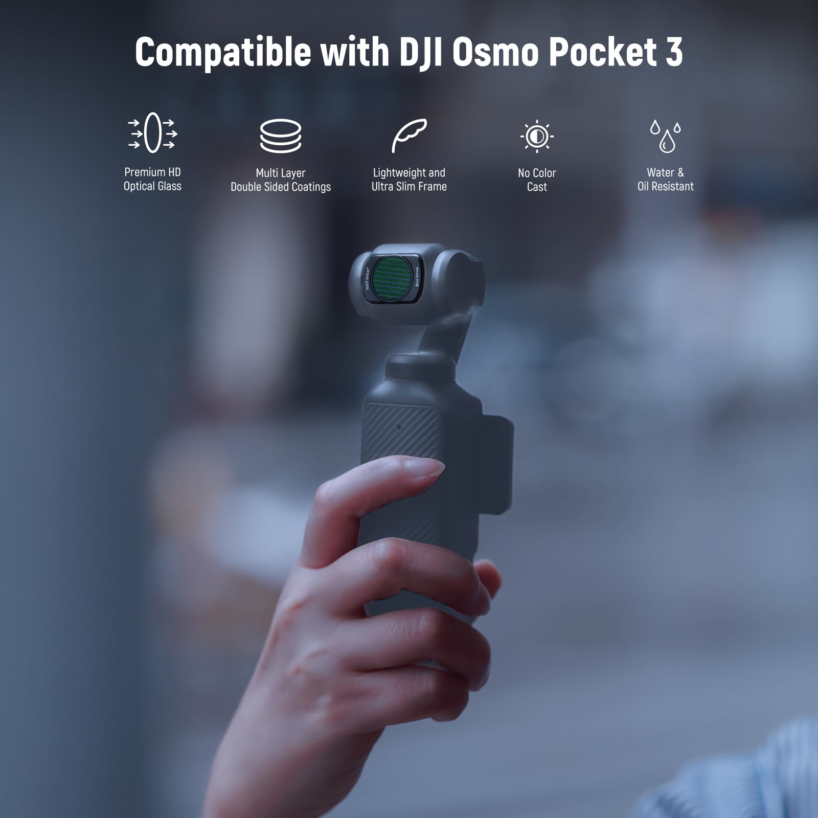 Foto 2 | Set De Filtros Neewer Magnetic Effect Para Dji Osmo Pocket 3 - Venta Internacional.