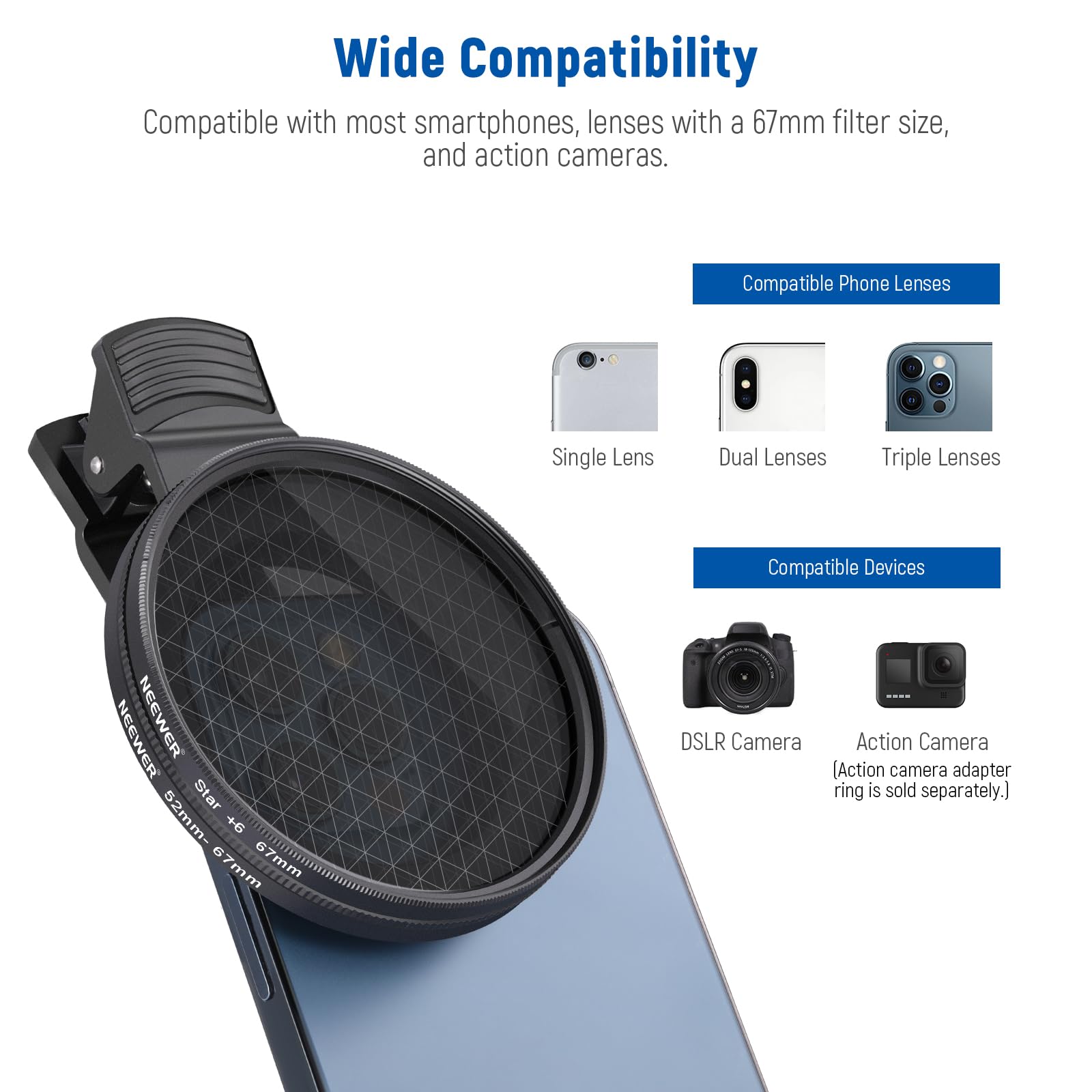 Foto 6 pulgar | Kit De Filtros Neewer 67 Mm Con Cpl, Nd32, Star, 4 Colores Graduados - Venta Internacional.