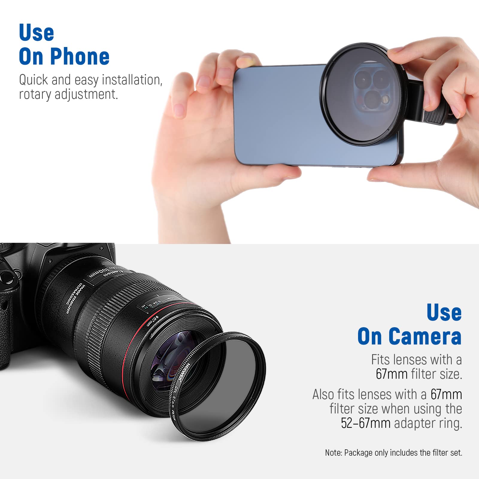 Foto 7 pulgar | Kit De Filtros Neewer 67 Mm Con Cpl, Nd32, Star, 4 Colores Graduados - Venta Internacional.