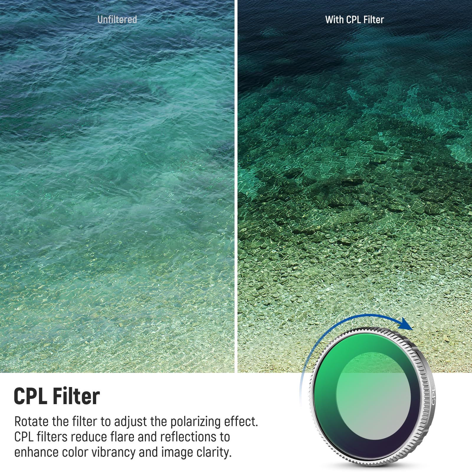 Foto 3 | Juego De Filtros Neewer Nd Compatible Con Insta360 Go 3s Con Cpl+nd8+nd16+nd32 - Venta Internacional.