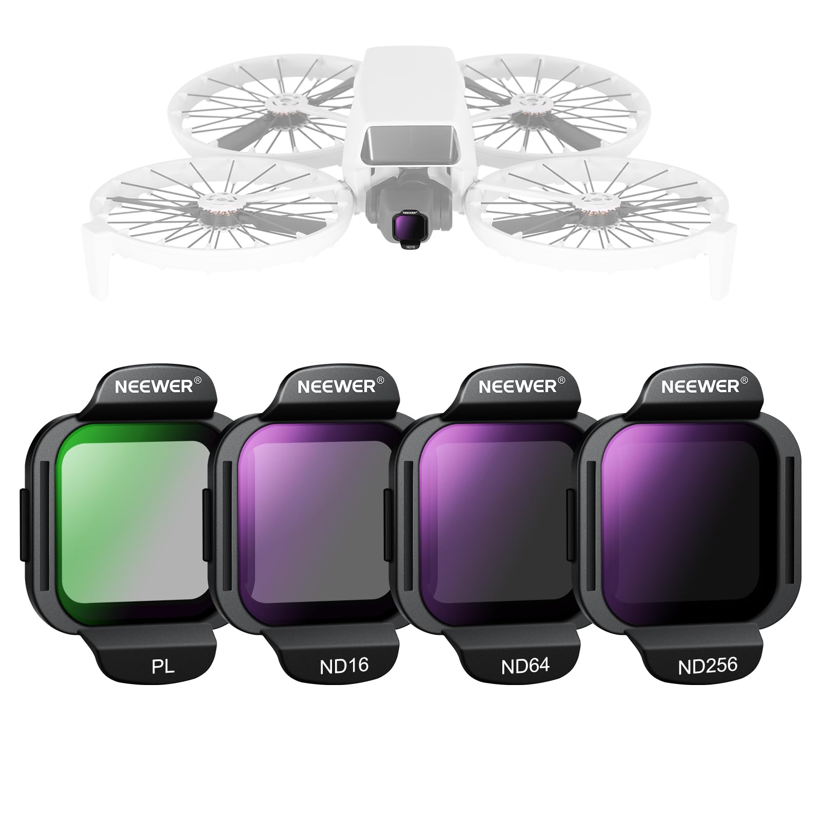 Foto 1 | Juego De Filtros Neewer Nd16 Nd64 Nd256 Cpl Para Dji Flip Drone - Venta Internacional.