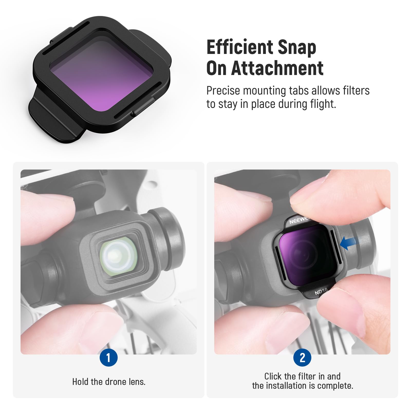 Foto 8 pulgar | Juego De Filtros Neewer Nd16 Nd64 Nd256 Cpl Para Dji Flip Drone - Venta Internacional.