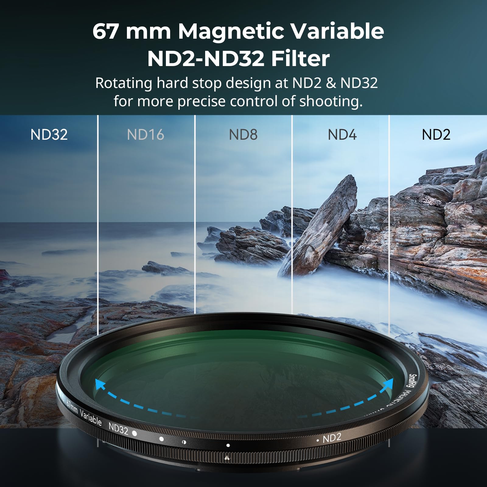 Foto 2 | Kit De Filtros Smallrig 5 En 1 Magnéticos De 67 Mm Vnd + Cpl + Black M - Venta Internacional.