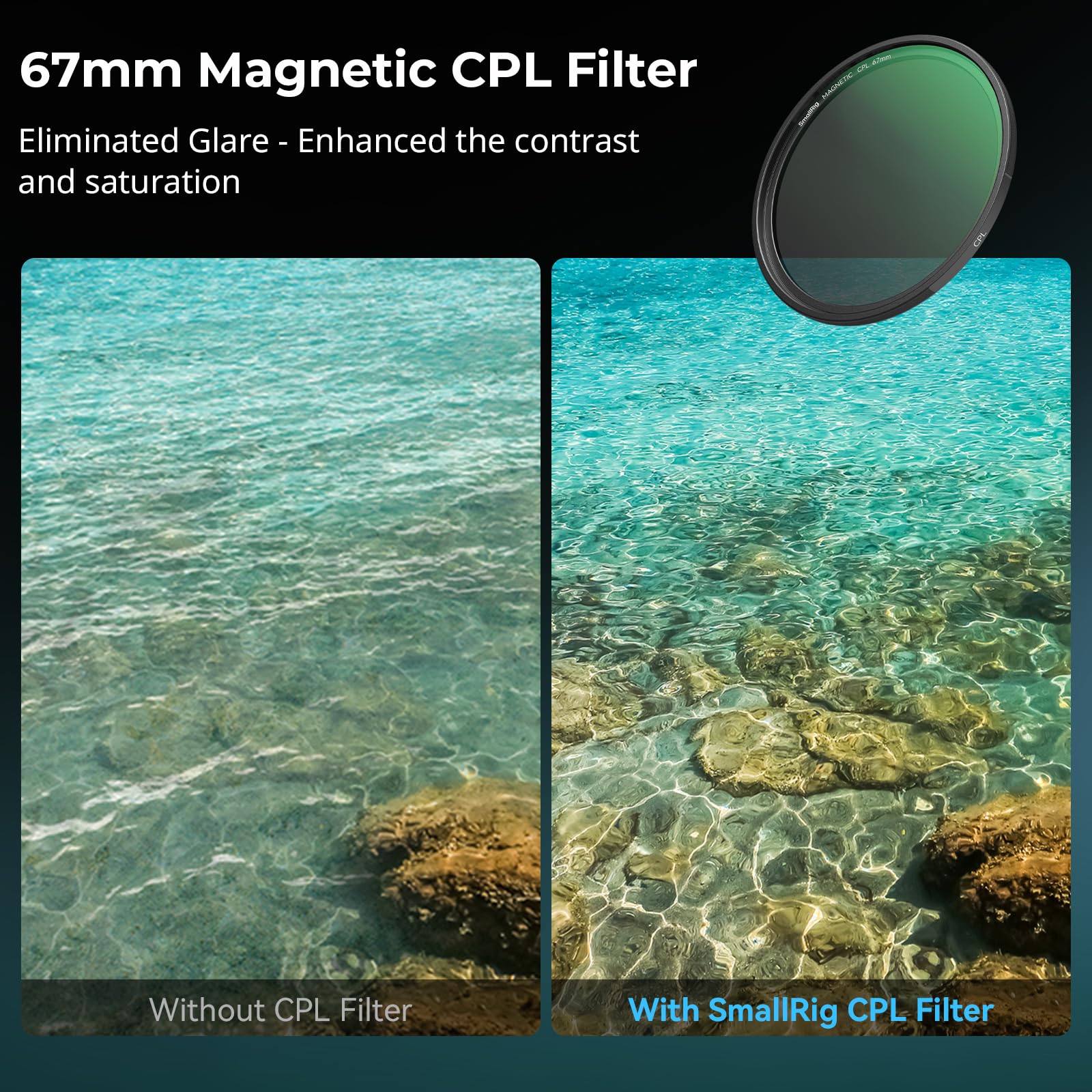 Foto 5 pulgar | Kit De Filtros Smallrig 5 En 1 Magnéticos De 67 Mm Vnd + Cpl + Black M - Venta Internacional.