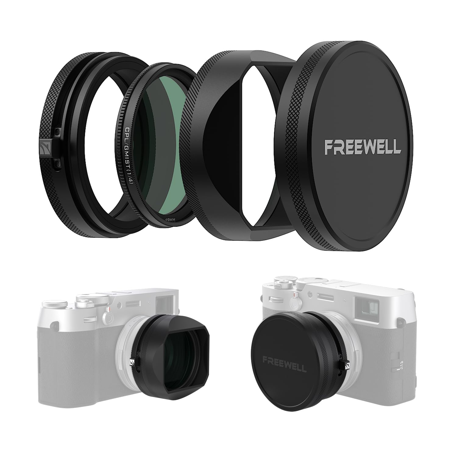Foto 2 pulgar | Kit De Filtros Freewell Cpl/gmist (1/4) Con Parasol Para Lentes Fuji X100 - Venta Internacional.