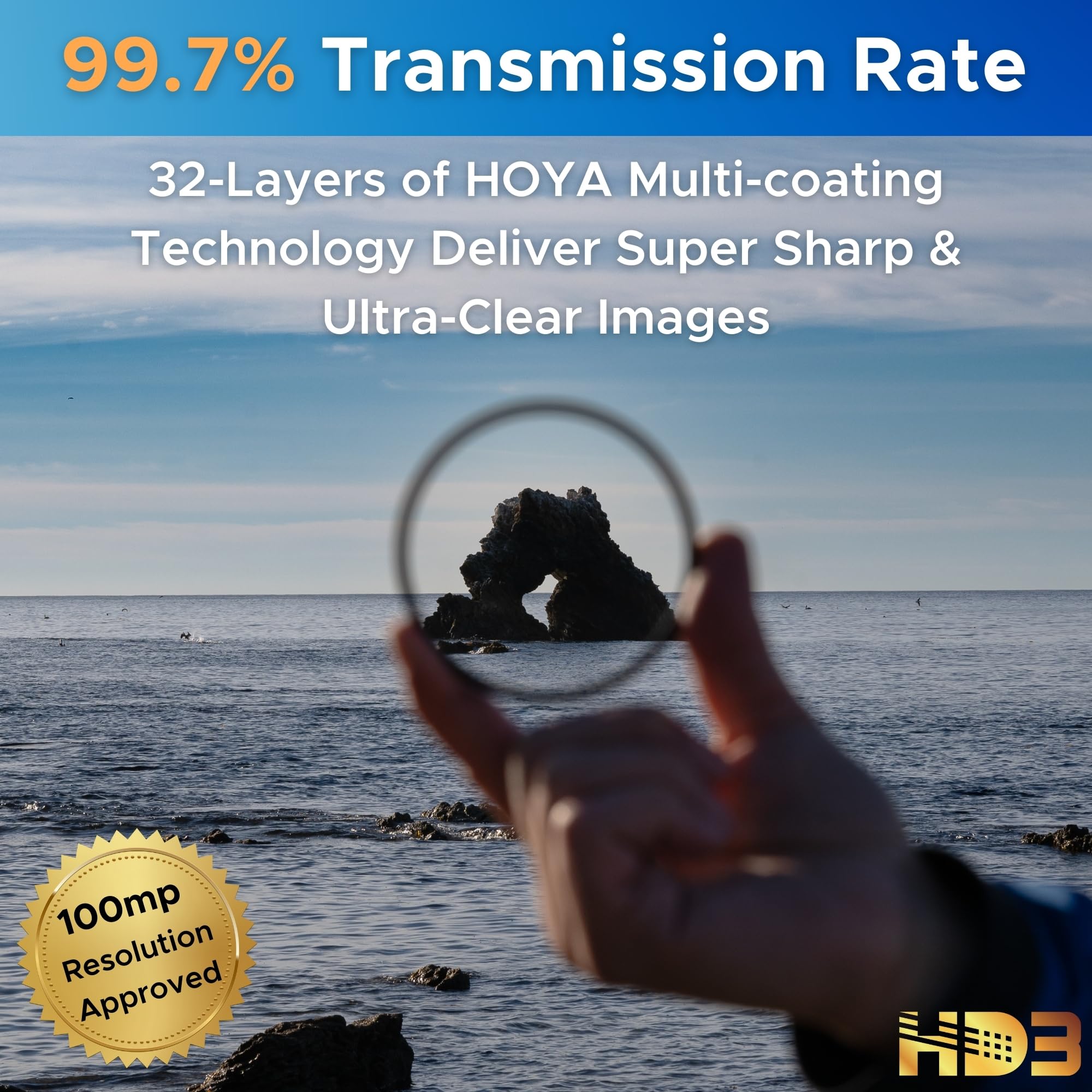Foto 3 pulgar | Filtro Protector Uv Hoya Hd3 De 82 Mm Para Cámaras De Más De 100 Mp - Venta Internacional.