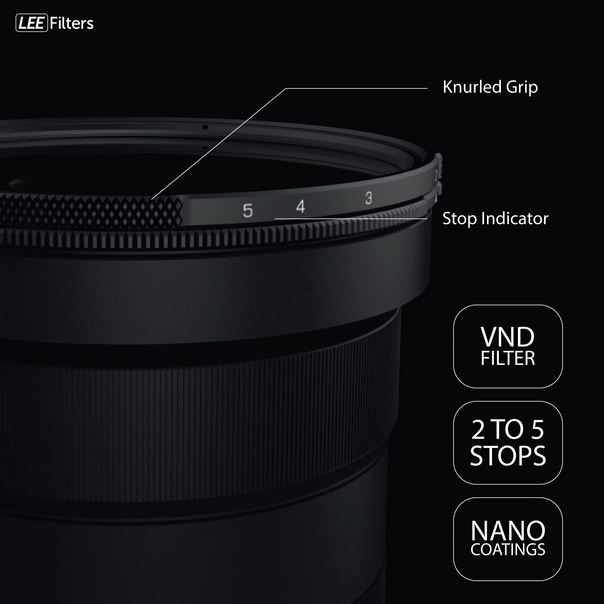 Foto 2 | Filtro Nd Variable Lee Elements 82 Mm Vnd 2-5 Paradas - Venta Internacional.