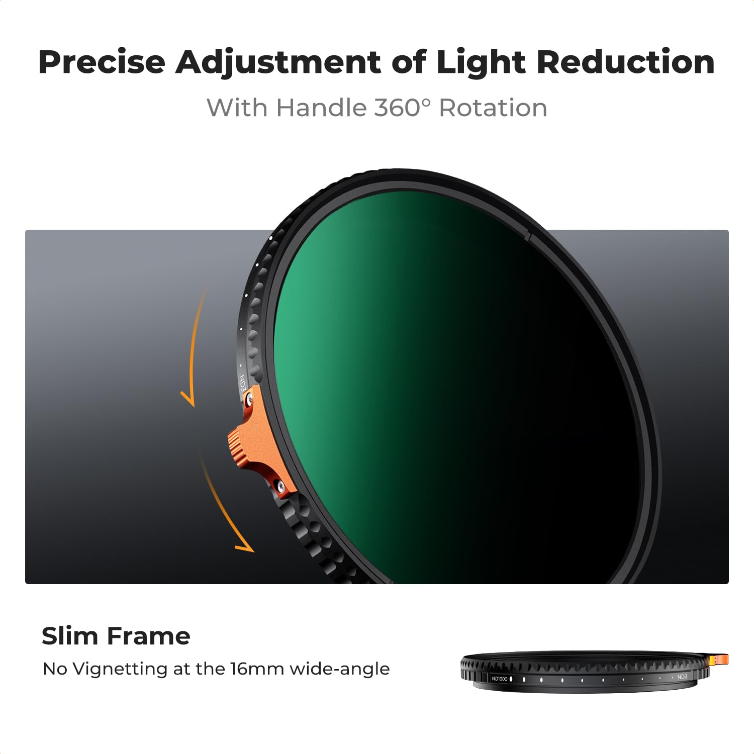 Foto 5 pulgar | Filtro De Lente Nd Variable K&f Concept 55 Mm Nd3-nd1000 - Venta Internacional.