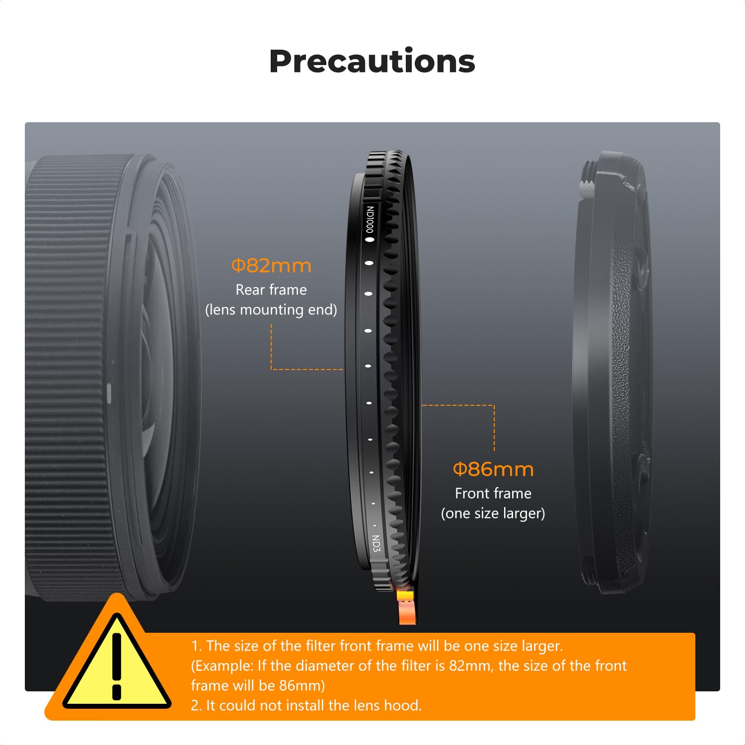 Foto 7 | Filtro De Lente Nd Variable K&f Concept 55 Mm Nd3-nd1000 - Venta Internacional.