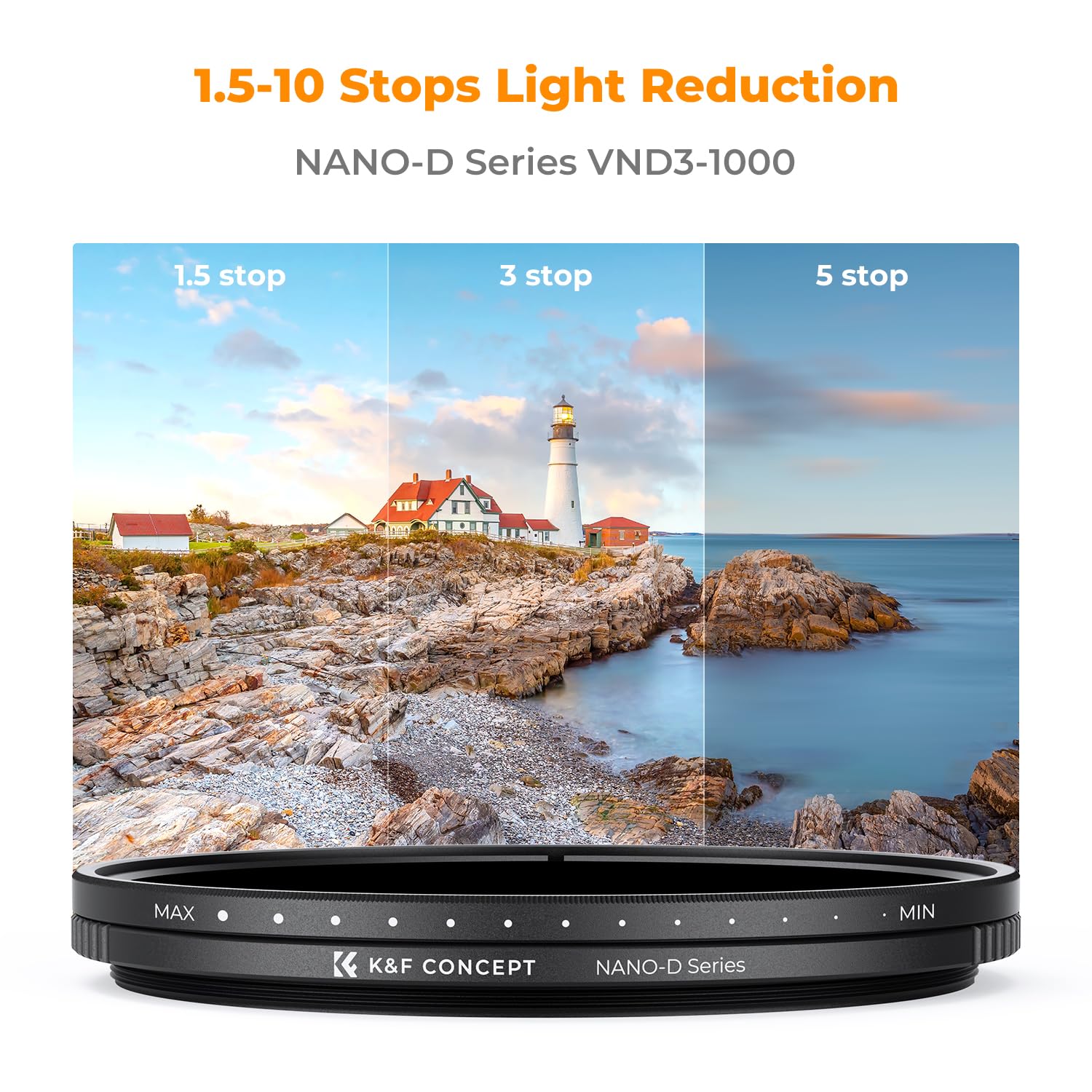 Foto 2 | Filtro Nd K&f Concept Variable Nd3-nd1000 De 82 Mm Para Cámara - Venta Internacional.
