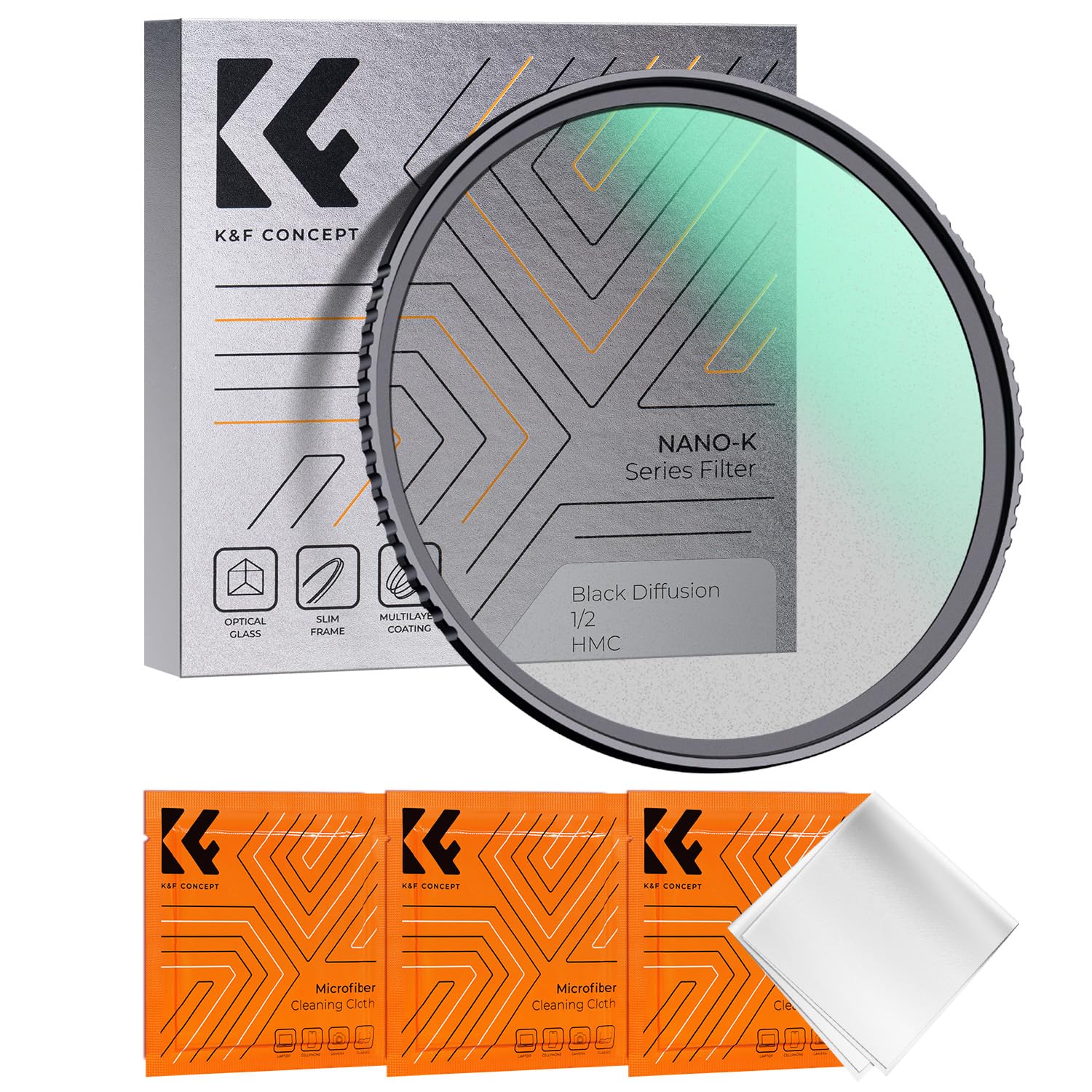 Foto 1 | Filtro K&f Concept Black Diffusion 1/2 72 Mm Para Fotografía - Venta Internacional.