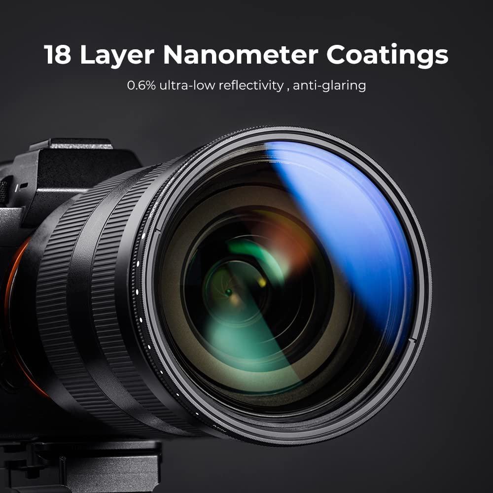Foto 2 | Filtro De Lente Nd Variable K&f Concept 72 Mm Nd2-nd400 (1-9 Pasos) - Venta Internacional.