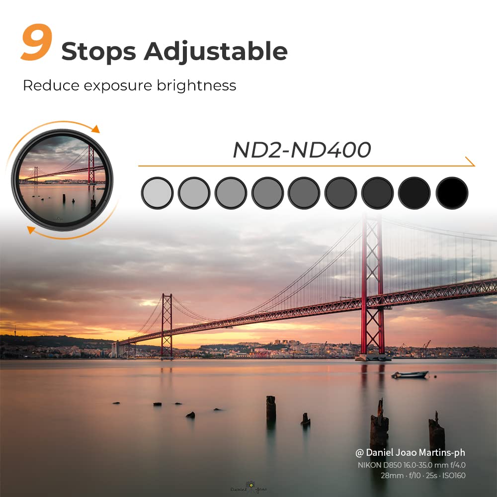 Foto 3 | Filtro De Lente Nd Variable K&f Concept 72 Mm Nd2-nd400 (1-9 Pasos) - Venta Internacional.