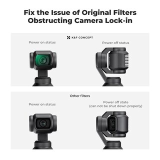 Foto 4 | Filtro Magnético K&f Concept Black Diffusion 1/2 Para Dji Osmo Pocket 3, Filtros De Efectos Cinemato - Venta Interna