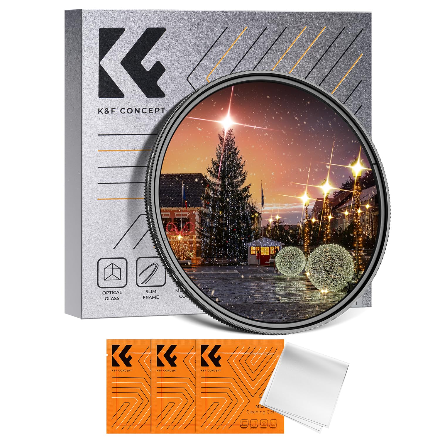 Foto 1 | Filtro Star K&f Concept Variable De 82 Mm Con 4 A 8 Puntos Para Cámara - Venta Internacional.