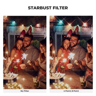 Foto 3 | Filtro Star K&f Concept Variable De 82 Mm Con 4 A 8 Puntos Para Cámara - Venta Internacional.