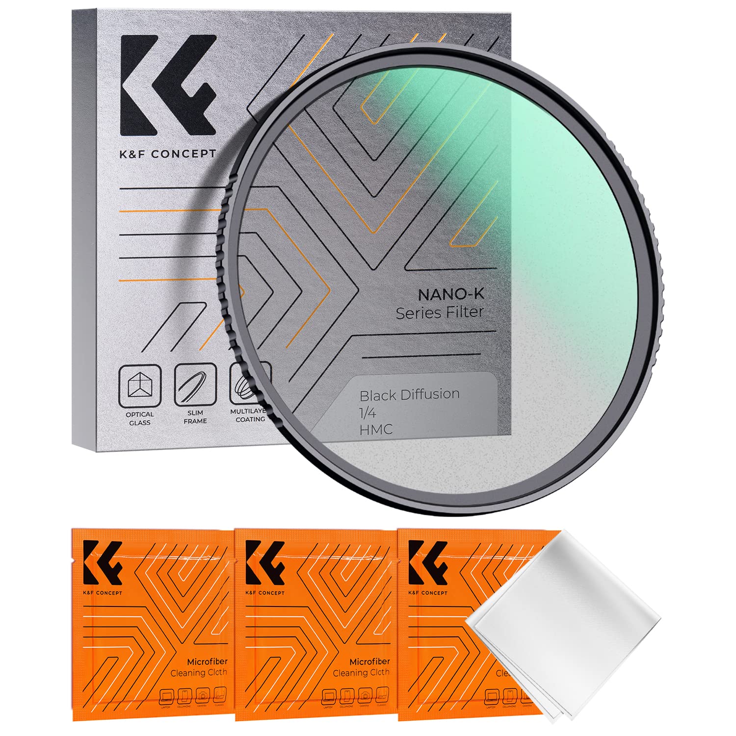 Foto 1 | Filtro K&f Concept Black Diffusion 1/4 52 Mm Para Vídeo/foto - Venta Internacional.