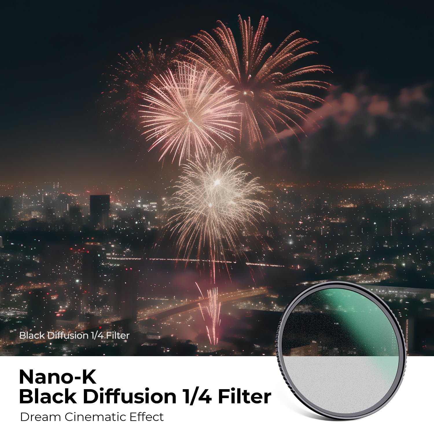 Foto 2 | Filtro K&f Concept Black Diffusion 1/4 52 Mm Para Vídeo/foto - Venta Internacional.