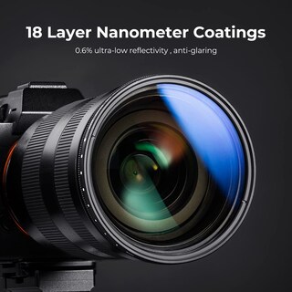 Foto 2 | Filtro De Lente Nd Variable K&f Concept De 77 Mm Nd2-nd400 (1-9 Pasos), 18 Recubrimientos Multicapa, - Venta Internac